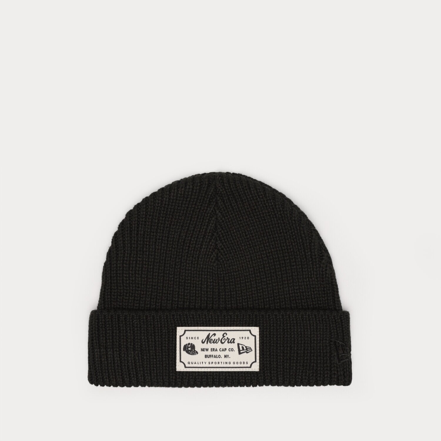 Czapka zimowa męska NEW ERA CZAPKA NE PATCH BEANIE BLK NEW ERA BLK 60285039 CZARNY