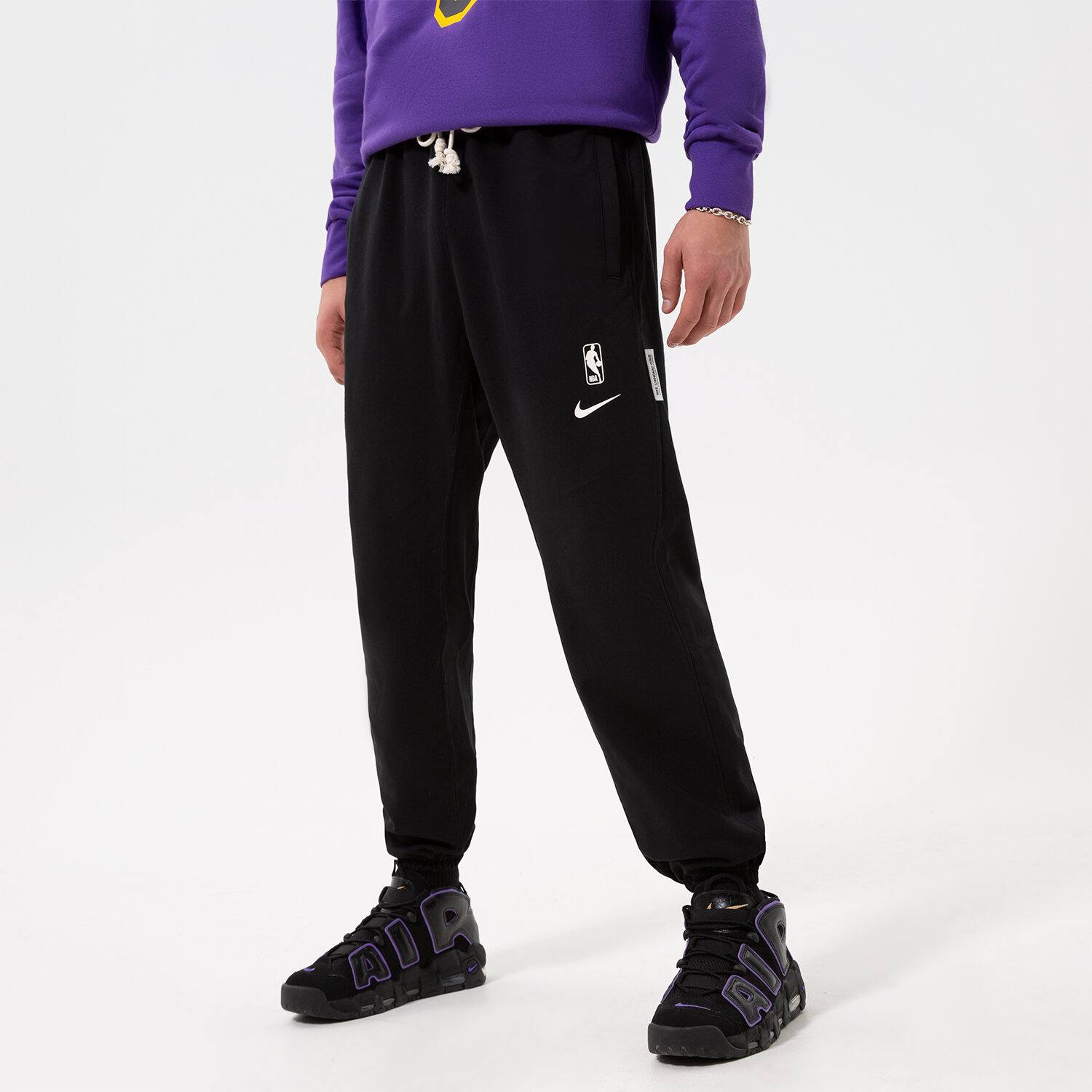 Spodnie sportowe męskie NIKE SPODNIE LAL M NK DF STD ISSUE PNT NBA DN4656-010 CZARNY