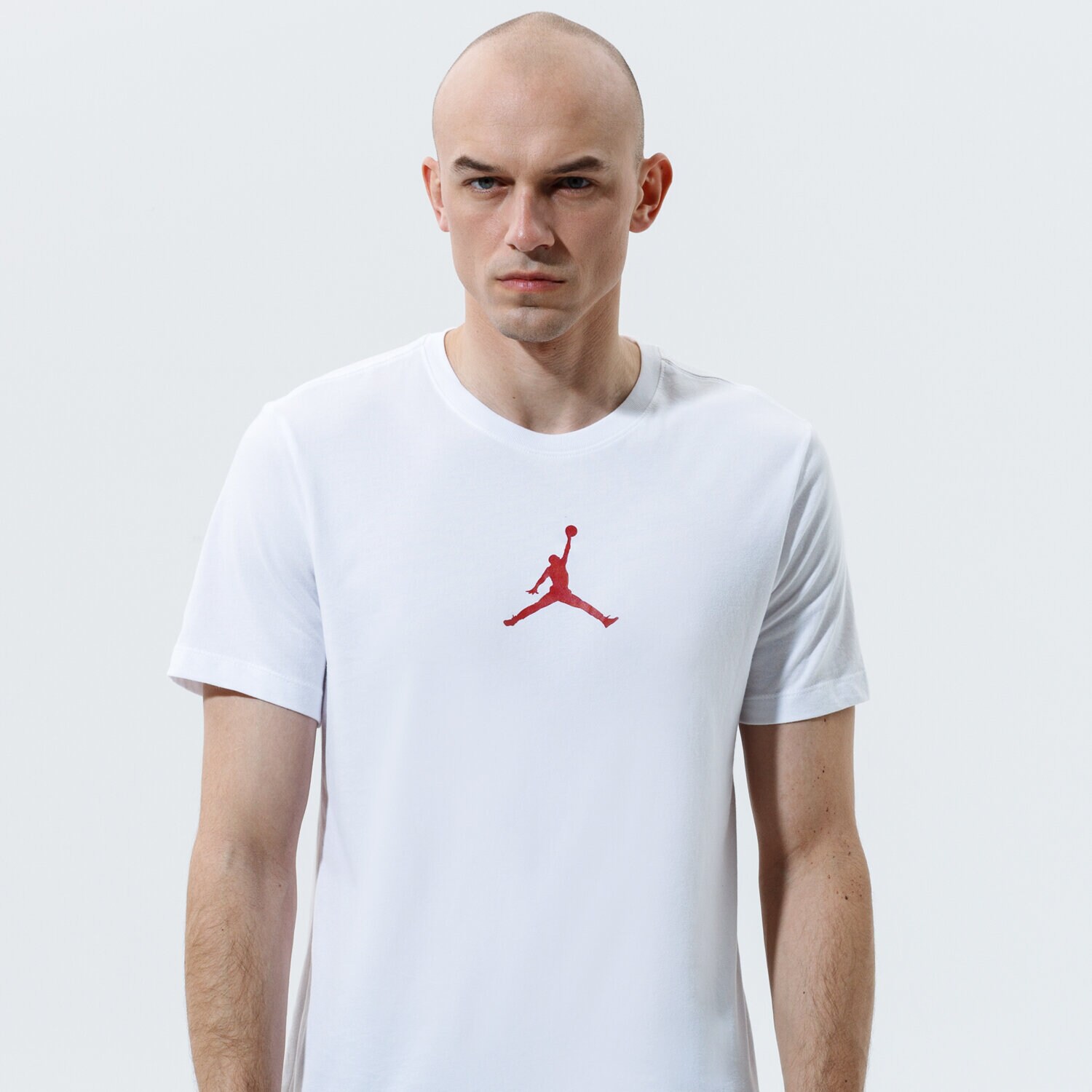 Koszulka, t-shirt sportowy męski JORDAN T-SHIRT JUMPMAN DRI-FIT CW5190-101 BIAŁY