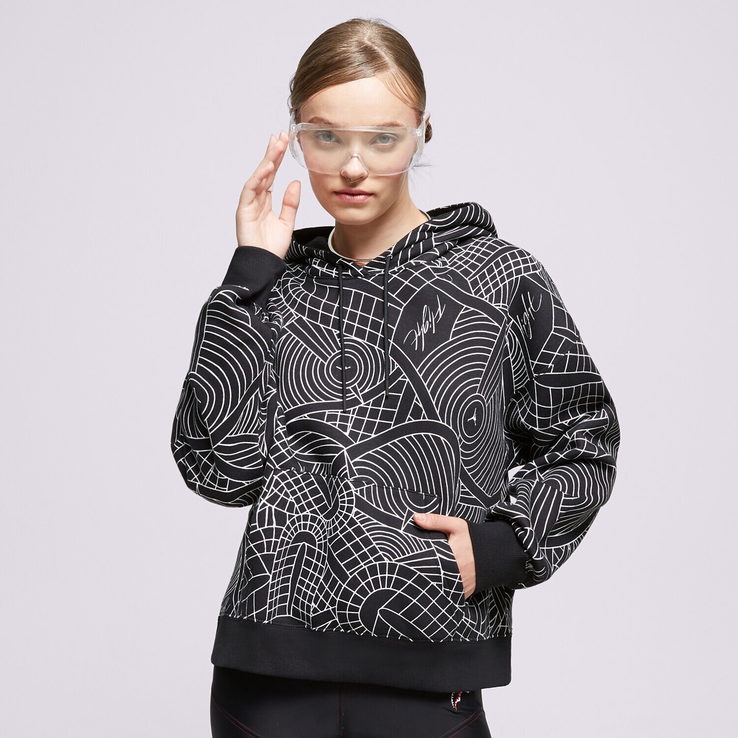 Bluza damska JORDAN BLUZA Z KAPTUREM W J BRKLN FLC PO DV1417-010 CZARNY