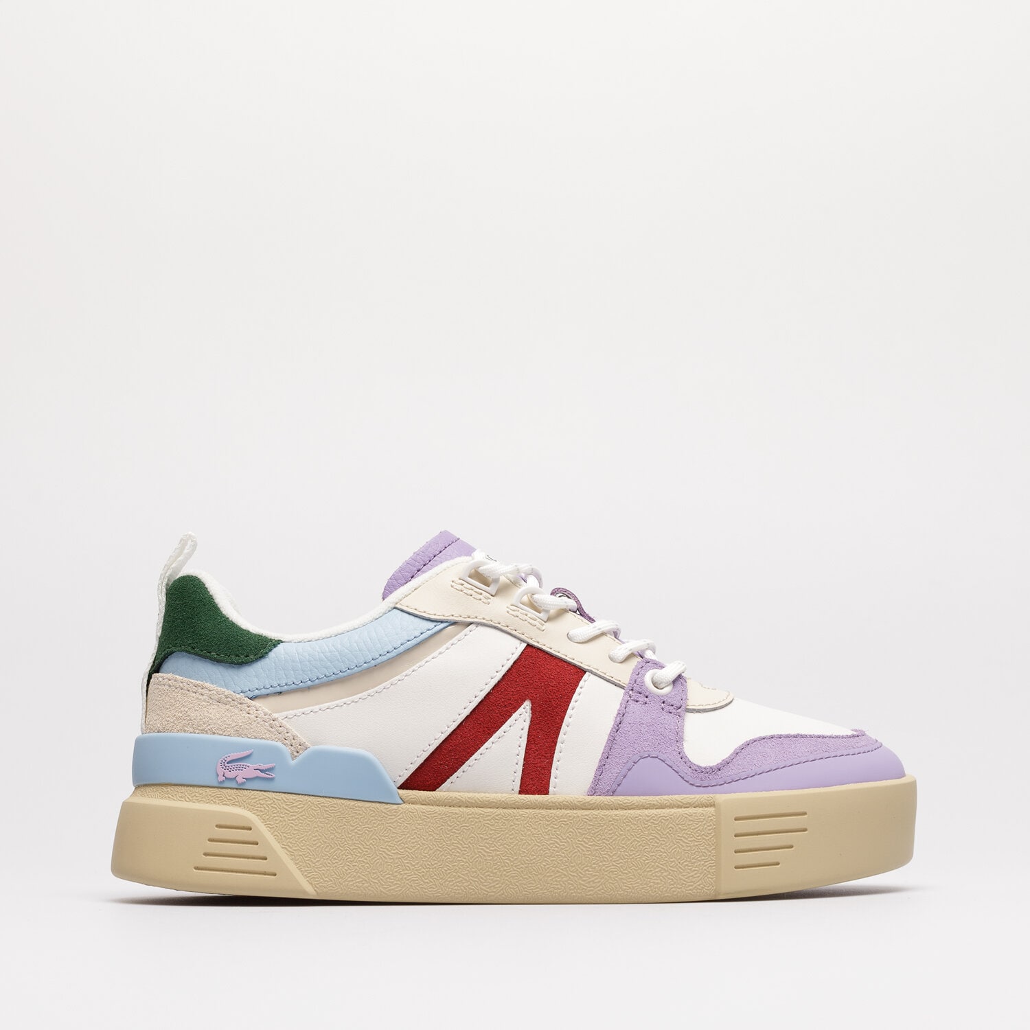 Buty sneakersy damskie LACOSTE L002 222 1 CFA 744CFA0024Z54 BIAŁY