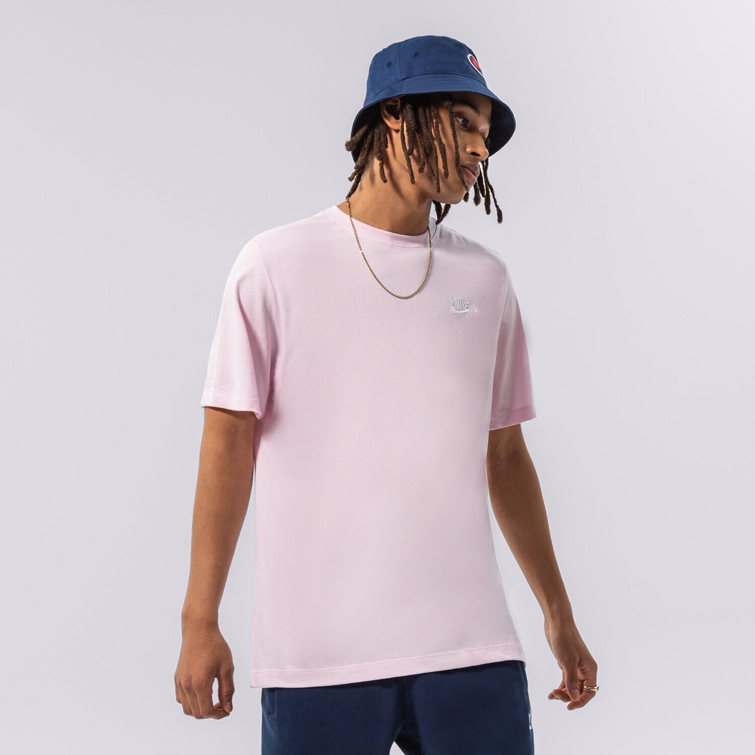 Koszulka, t-shirt sportowy męski NIKE T-SHIRT SPORTSWEAR CLUB AR4997-665 RÓŻOWY