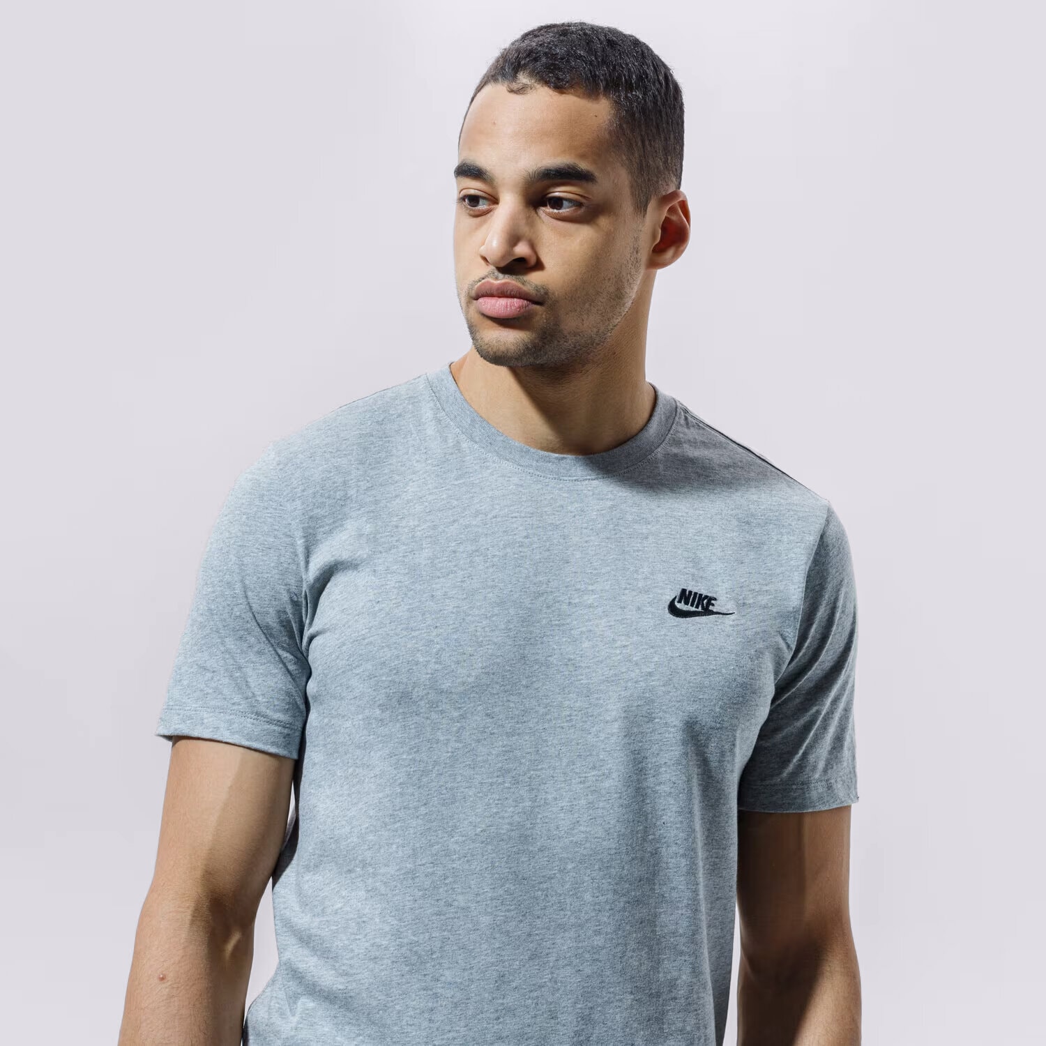 Koszulka, t-shirt sportowy męski NIKE T-SHIRT SPORTSWEAR CLUB AR4997-064 SZARY