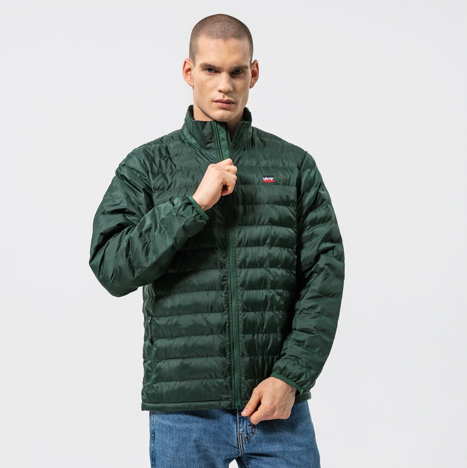 Kurtka zimowa męska LEVI'S KURTKA ZIMOWA PRESIDIO PACKABLE JACKET 275230010 ZIELONY