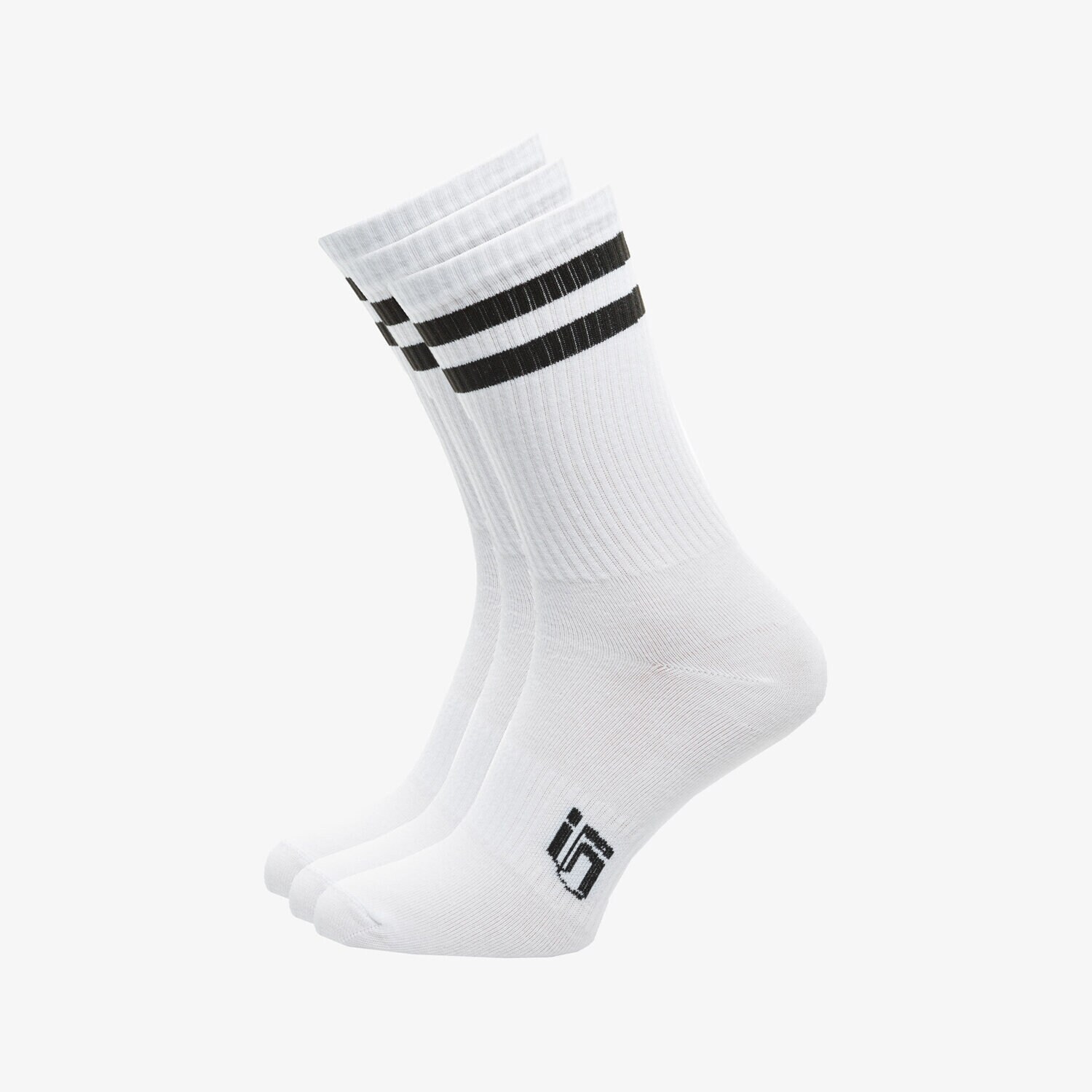 Skarpetki sportowe damskie SIZEER SKARPETY WYSOKIE 3PPK BLACK SISK5109 BIAŁY