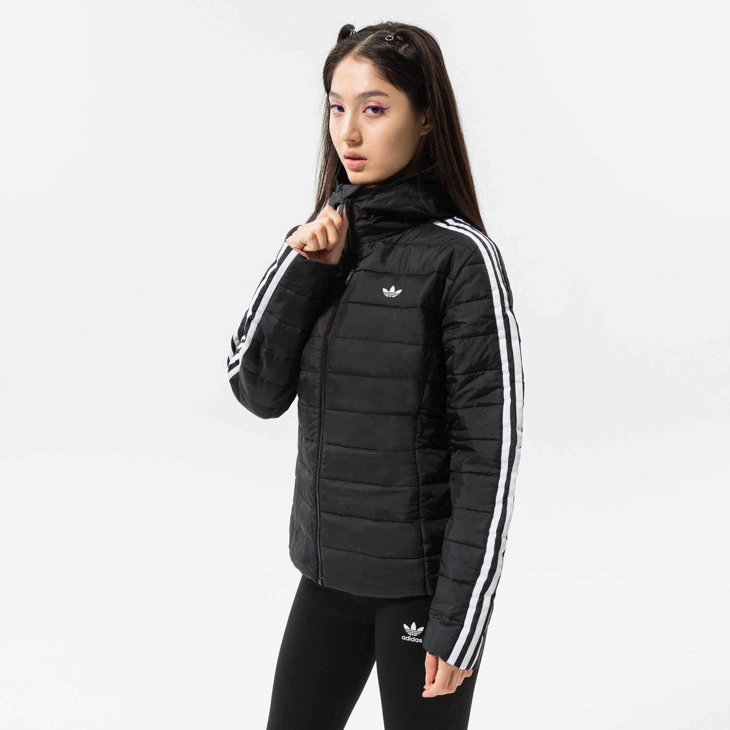 Kurtka zimowa damska ADIDAS KURTKA SLIM JACKET HM2612 CZARNY