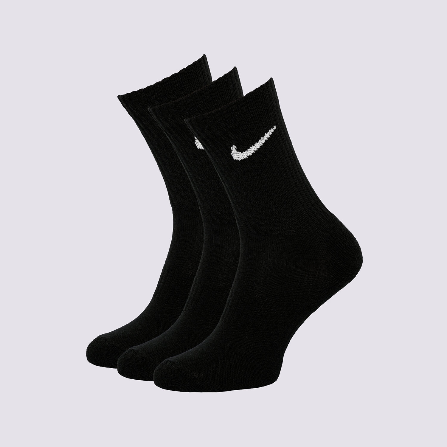 Skarpetki sportowe damskie NIKE 3-PACK CUSHIONED CREW SOCKS SX7664-010 CZARNY