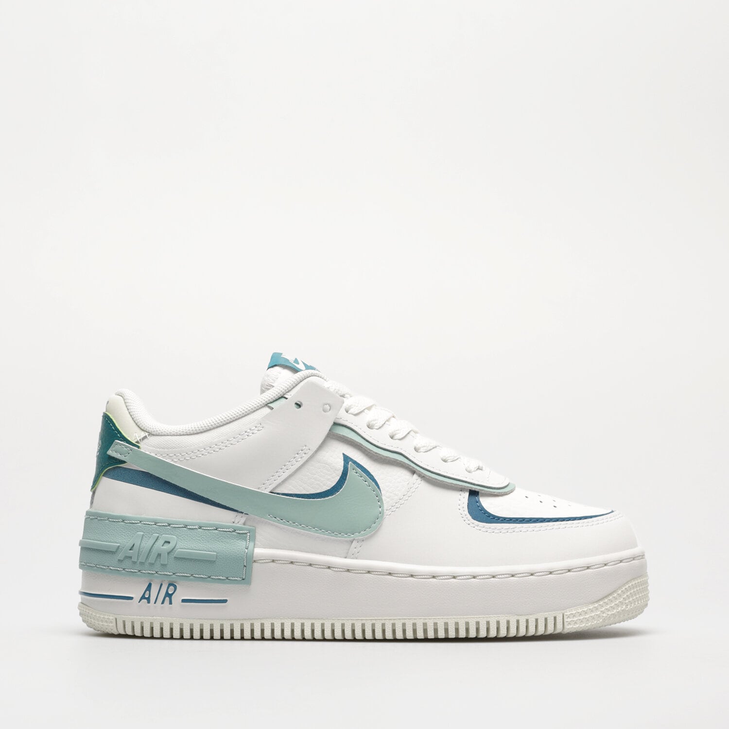 Buty sneakersy damskie NIKE W AF1 SHADOW DZ1847-101 turkusowy