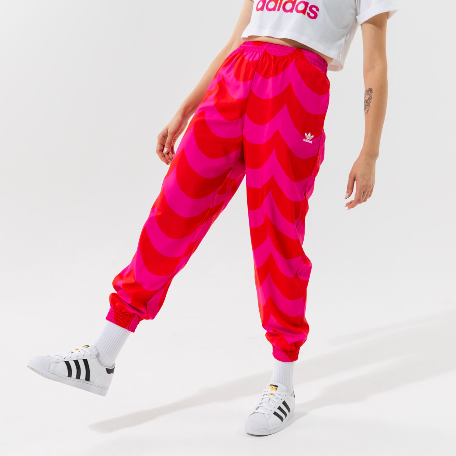 Spodnie sportowe damskie ADIDAS SPODNIE TRACK PANT H20480 CZERWONY