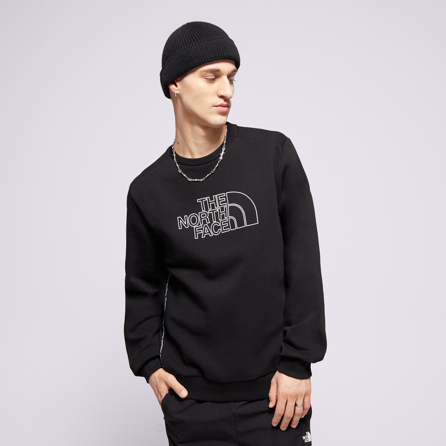 Bluza męska THE NORTH FACE BLUZA TAPE CREW SWEAT A857A CZARNY
