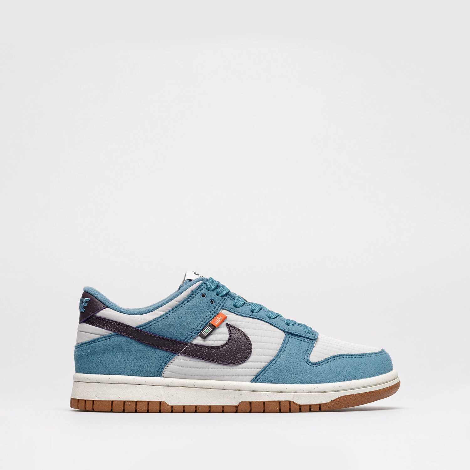 Buty sneakersy dla dzieci NIKE DUNK LOW SE DC9561-400 SZARY