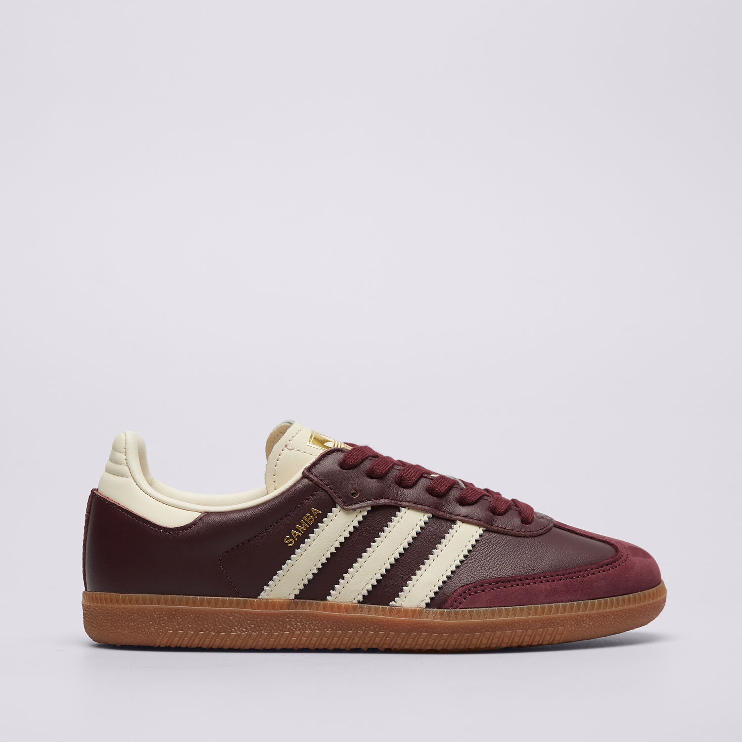 Buty sneakersy damskie ADIDAS SAMBA OG W ID0477 BORDOWY