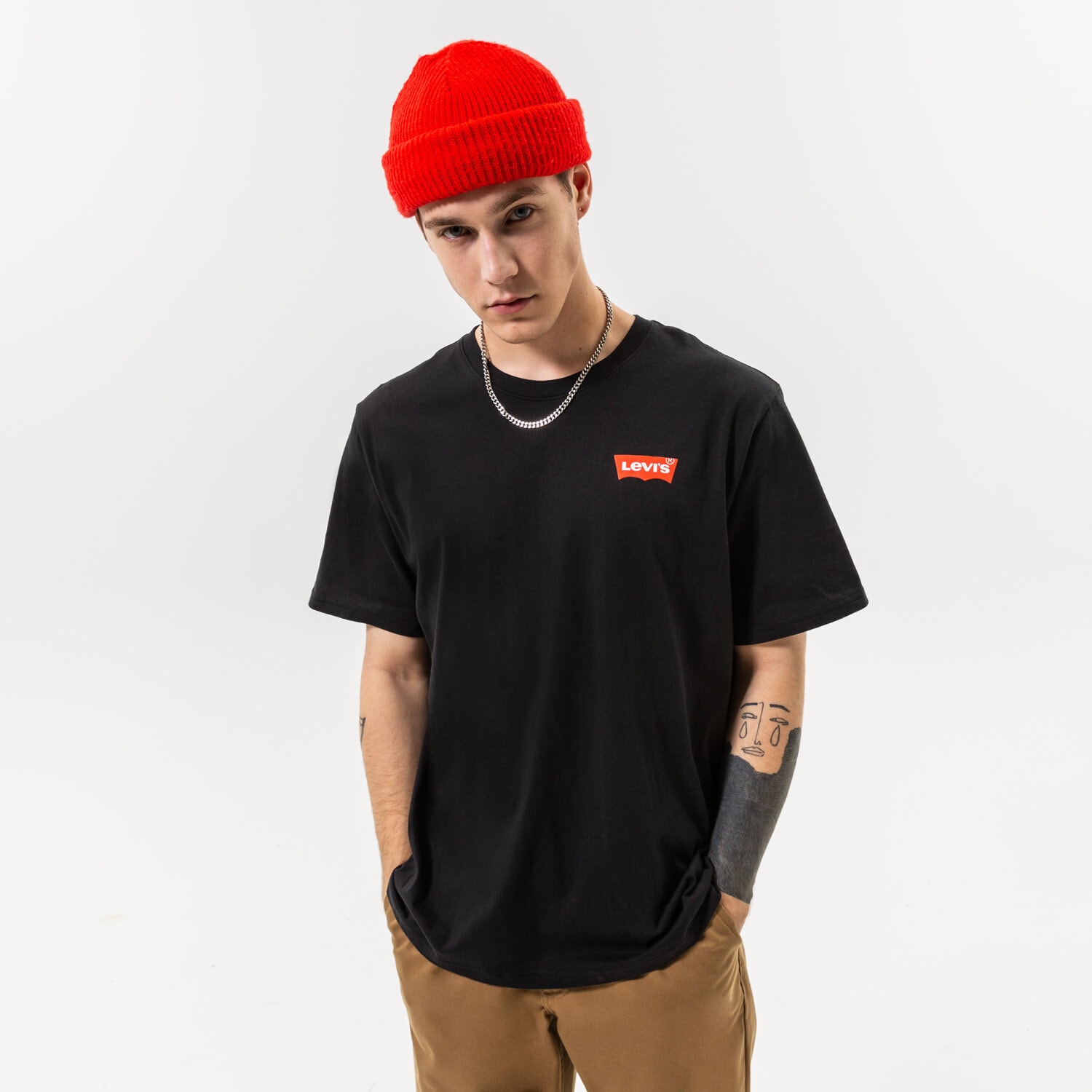 Koszulka, t-shirt sportowy męski LEVI'S T-SHIRT SS RELAXED FIT TEE 16143-0572 CZARNY