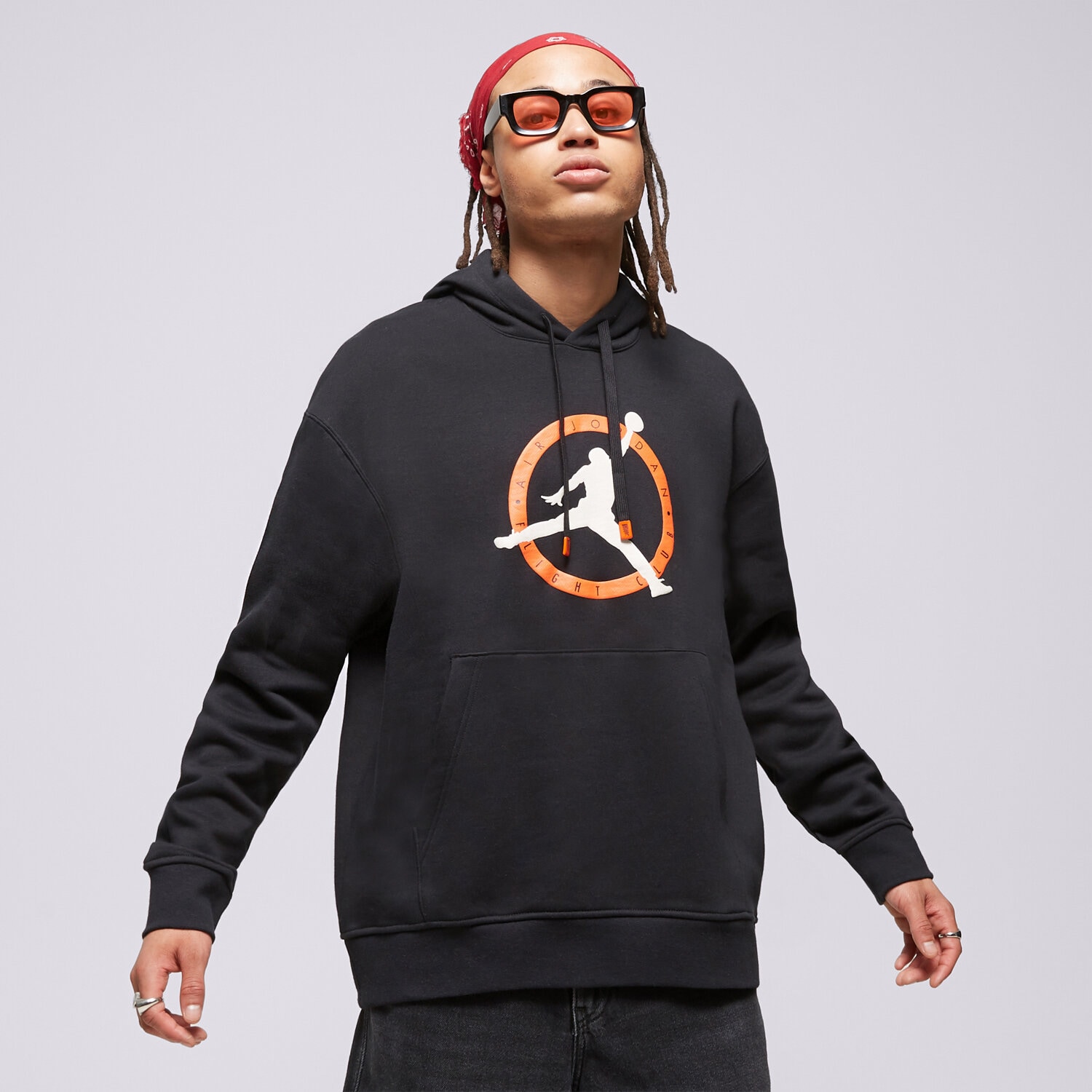 Bluza męska JORDAN BLUZA Z KAPTUREM M J FLT MVP GFX FLC PO FB7050-010 CZARNY