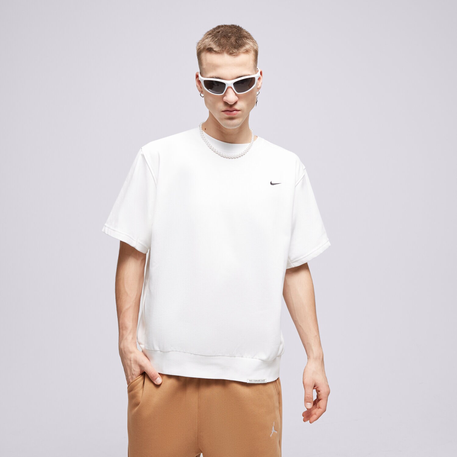 Koszulka, t-shirt sportowy męski NIKE T-SHIRT M NK DF STD ISS SS CREW SSNL NBA DX0327-100 BIAŁY