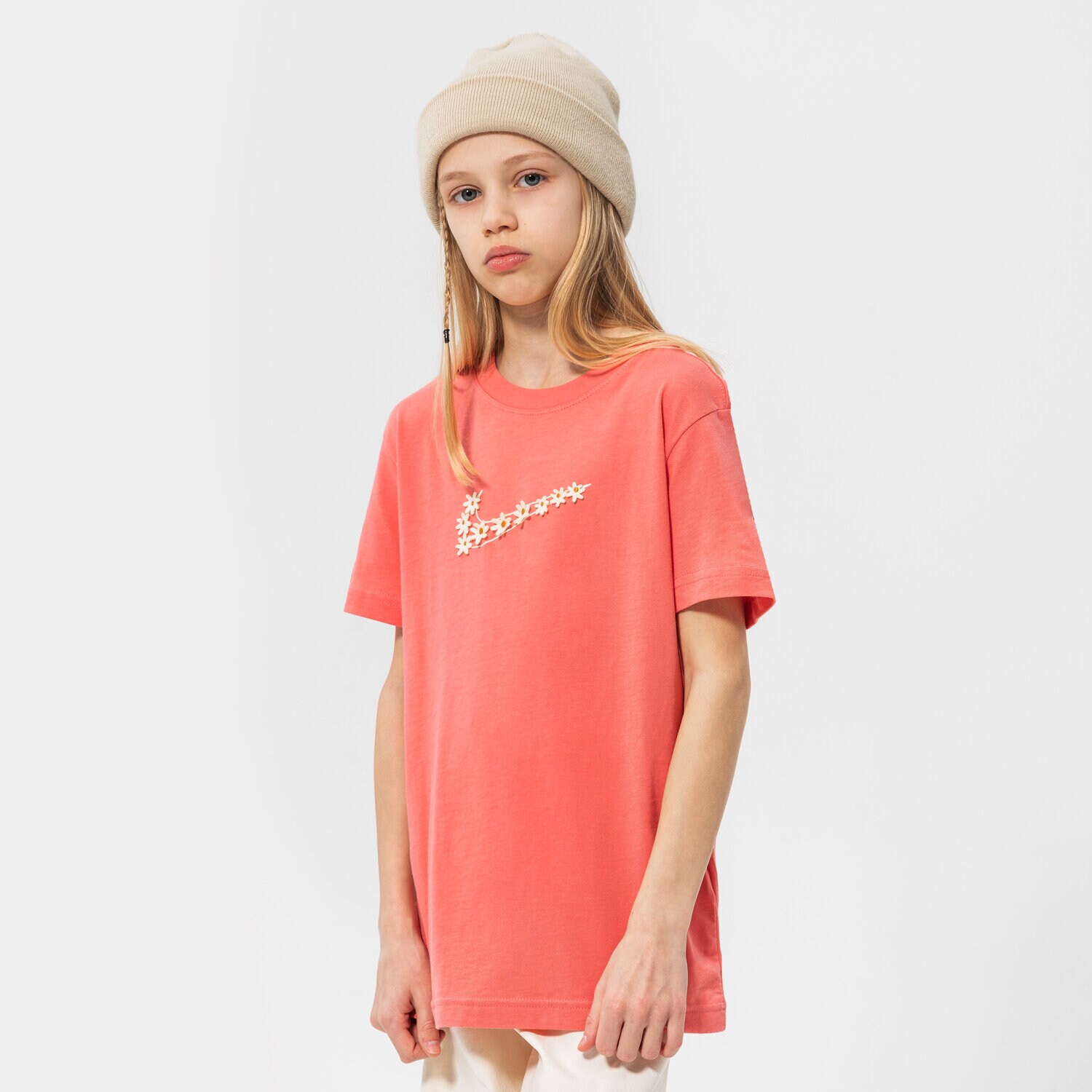 Koszulka, t-shirt dla dzieci NIKE T-SHIRT G NSW TEE ENERGY BF GIRL DO1343-603 BORDOWY