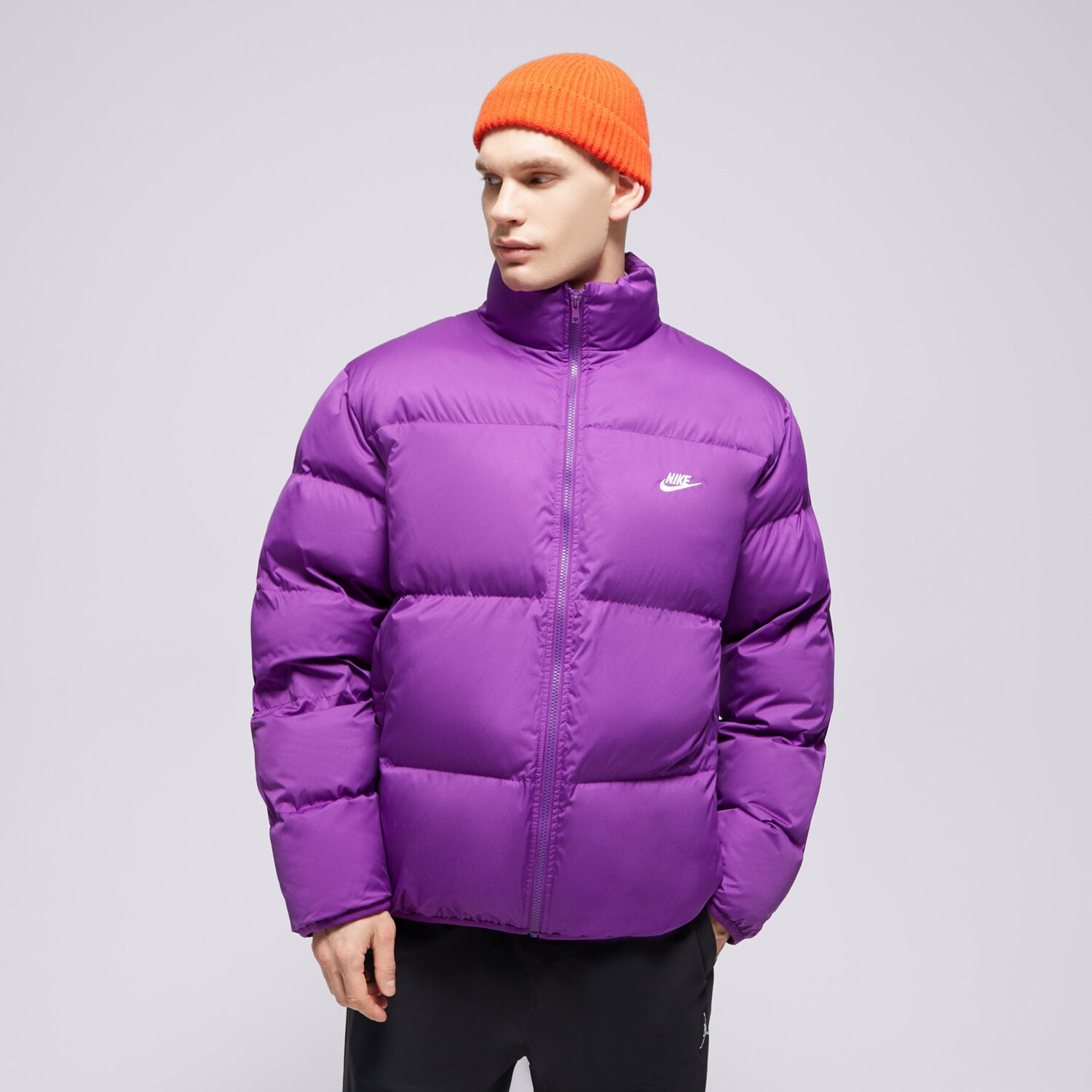 Kurtka zimowa męska NIKE KURTKA M NK CLUB PUFFER FB7368-507 FIOLETOWY