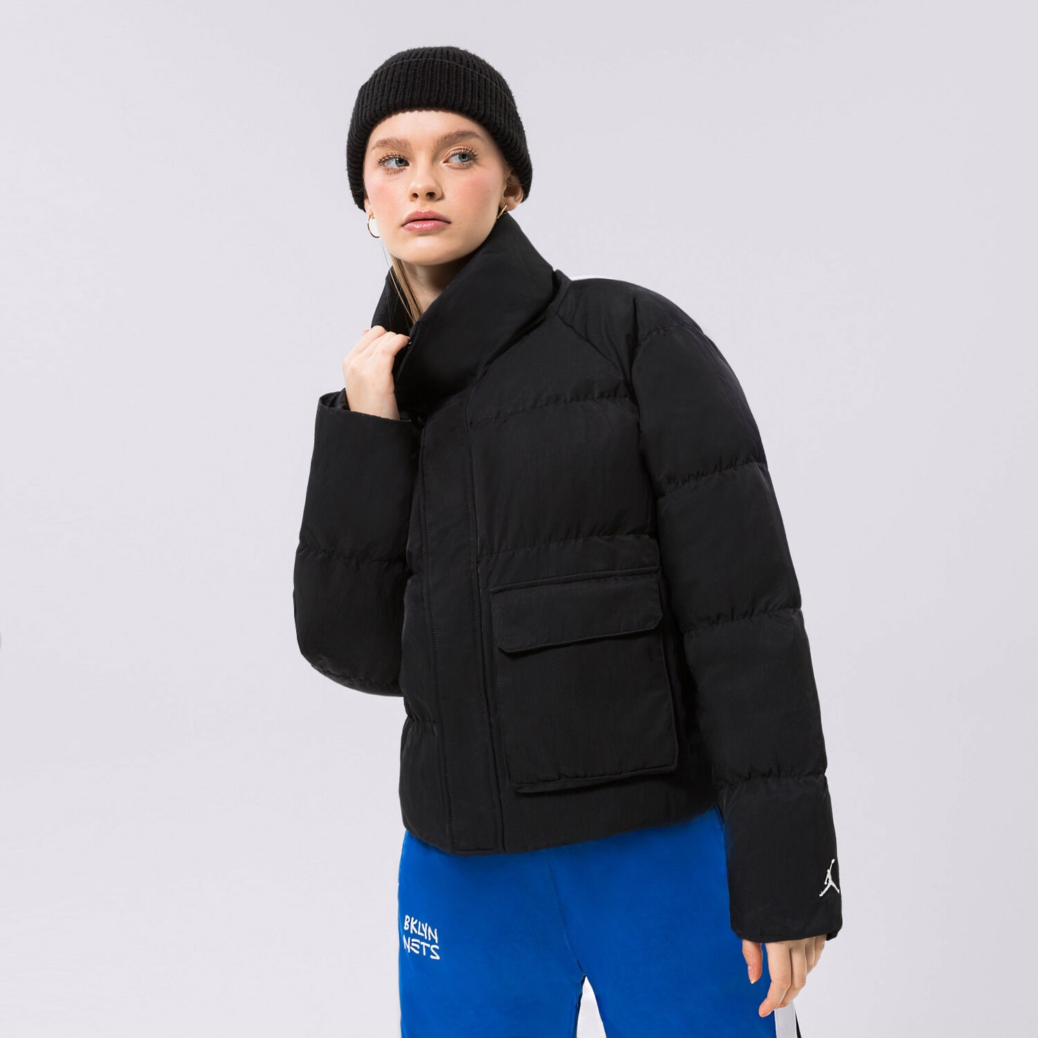 Kurtka zimowa damska JORDAN KURTKA ZIMOWA W J FLIGHT PUFFER CORE DR0546-010 CZARNY