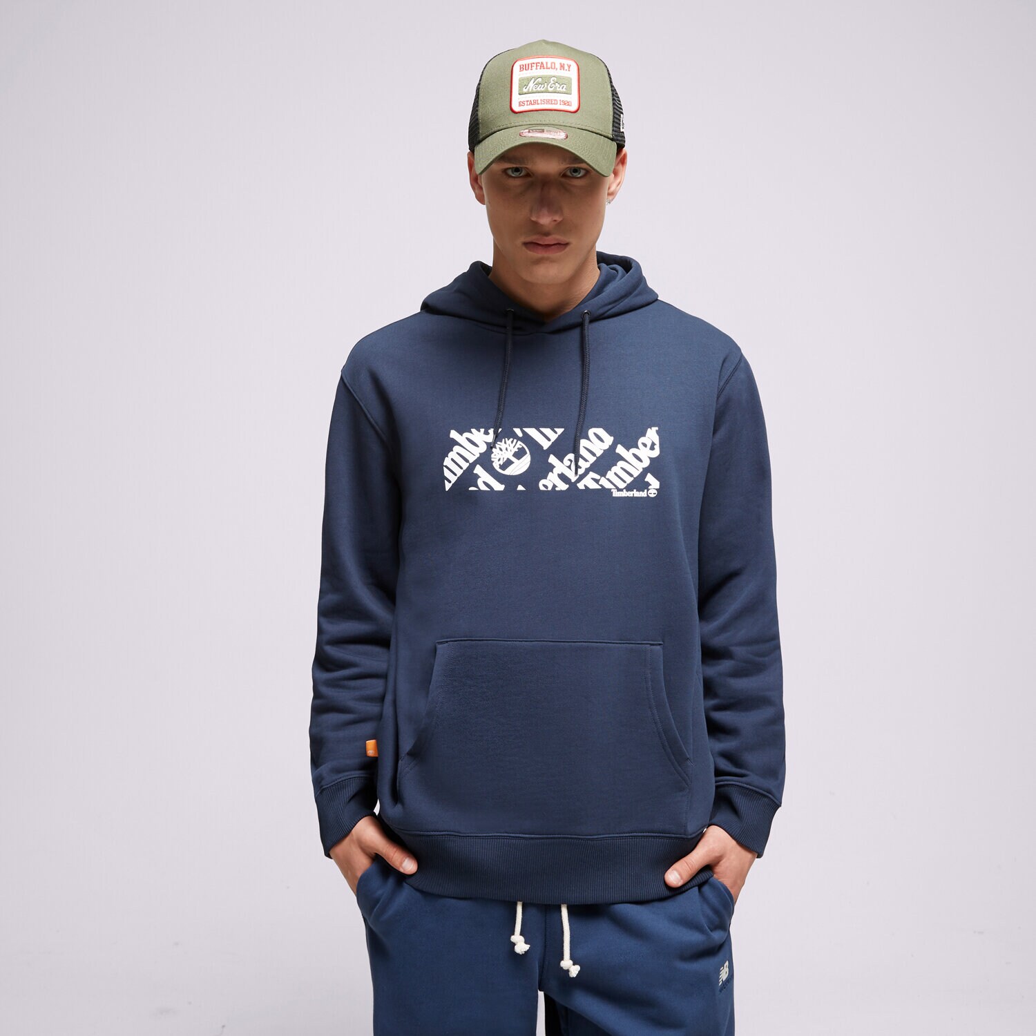 Bluza męska TIMBERLAND BLUZA Z KAPTUREM LINEAR LOGO TB0A5ZM54331 CZARNY