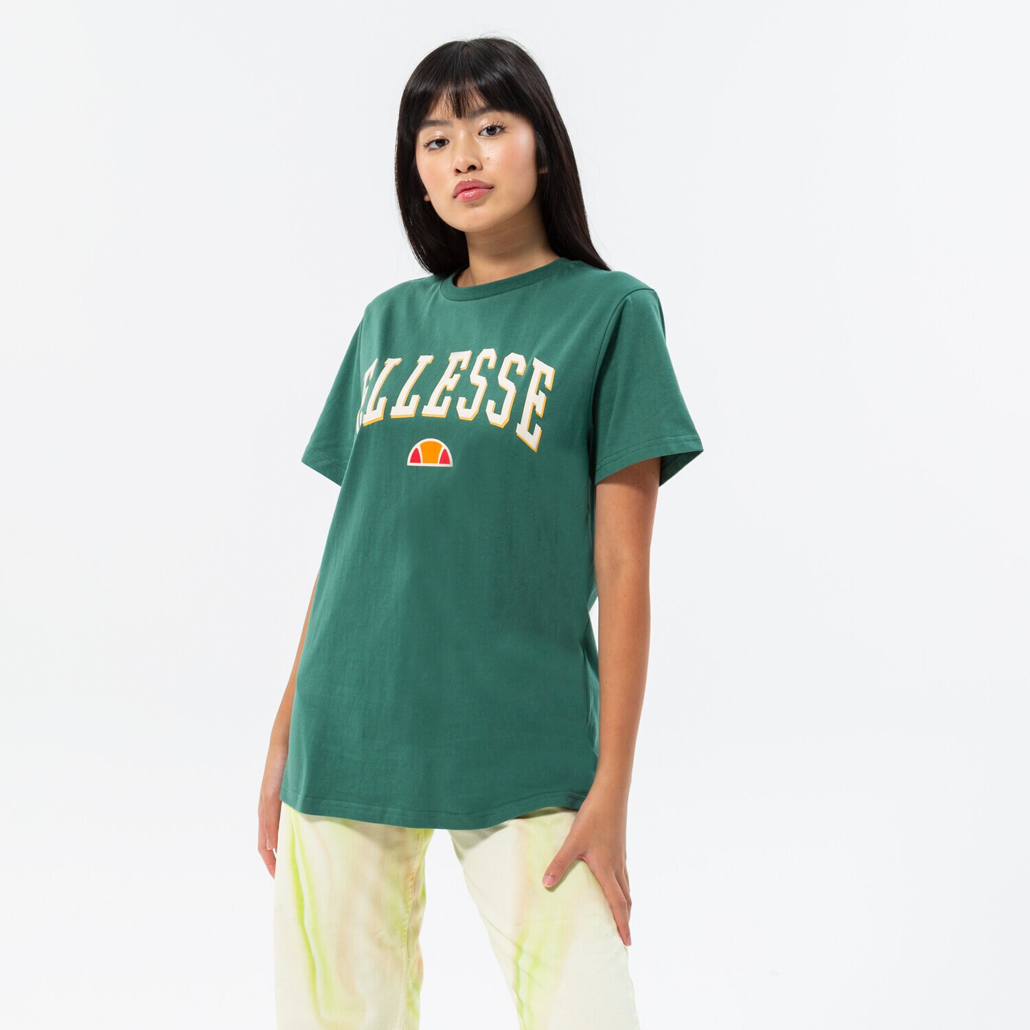 Koszulka, t-shirt damski ELLESSE T-SHIRT ALLOUI OVERSIZED T-SHIRT DGREEN SGP16699502 ZIELONY