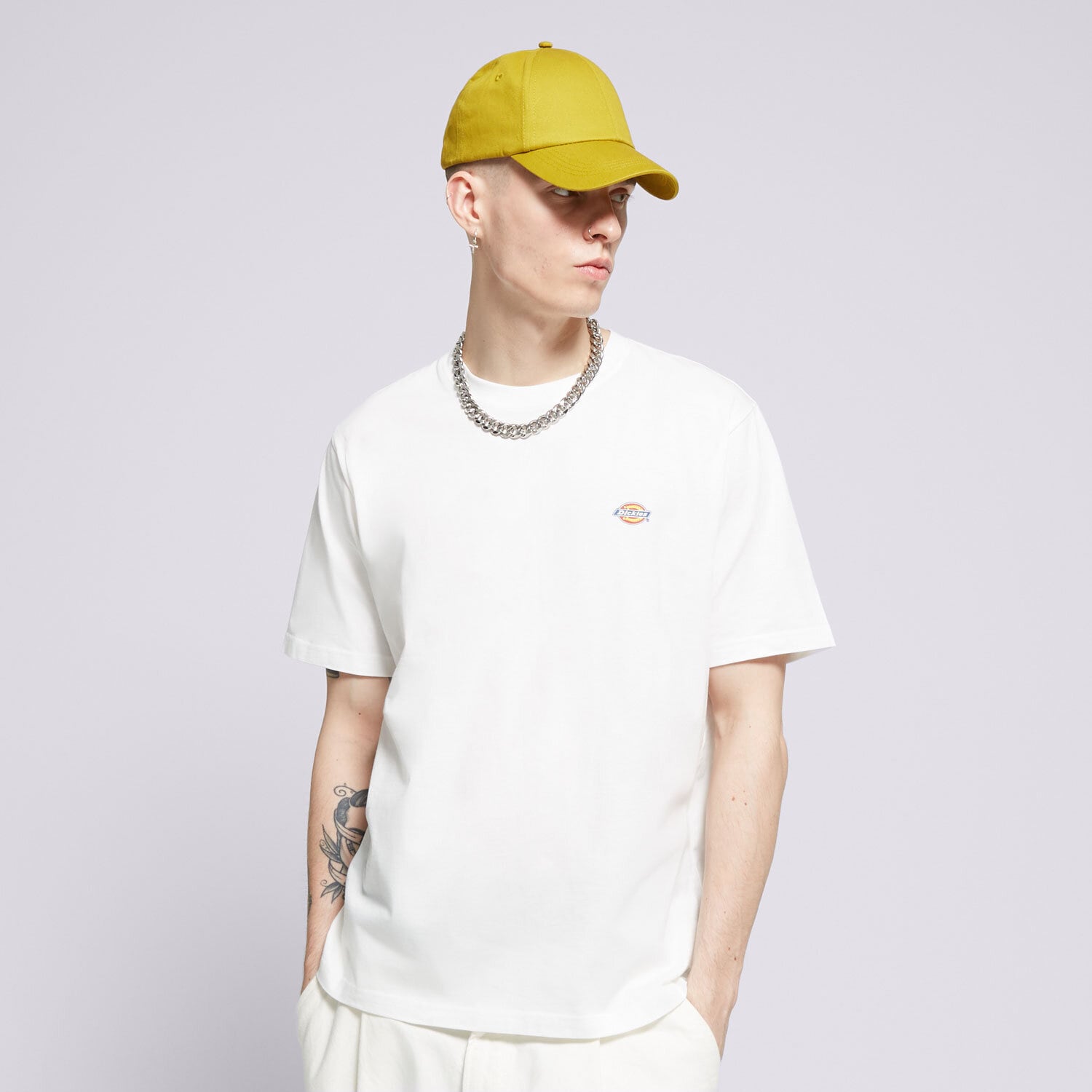 Koszulka, t-shirt sportowy męski DICKIES T-SHIRT SS MAPLETON TEE DK0A4XDBWHX1 BIAŁY