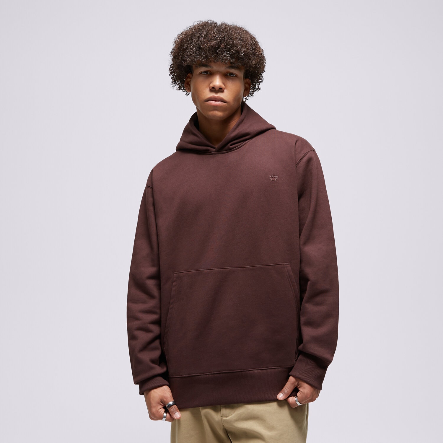 Bluza męska ADIDAS BLUZA Z KAPTUREM C HOODIE IM2119 BRĄZOWY