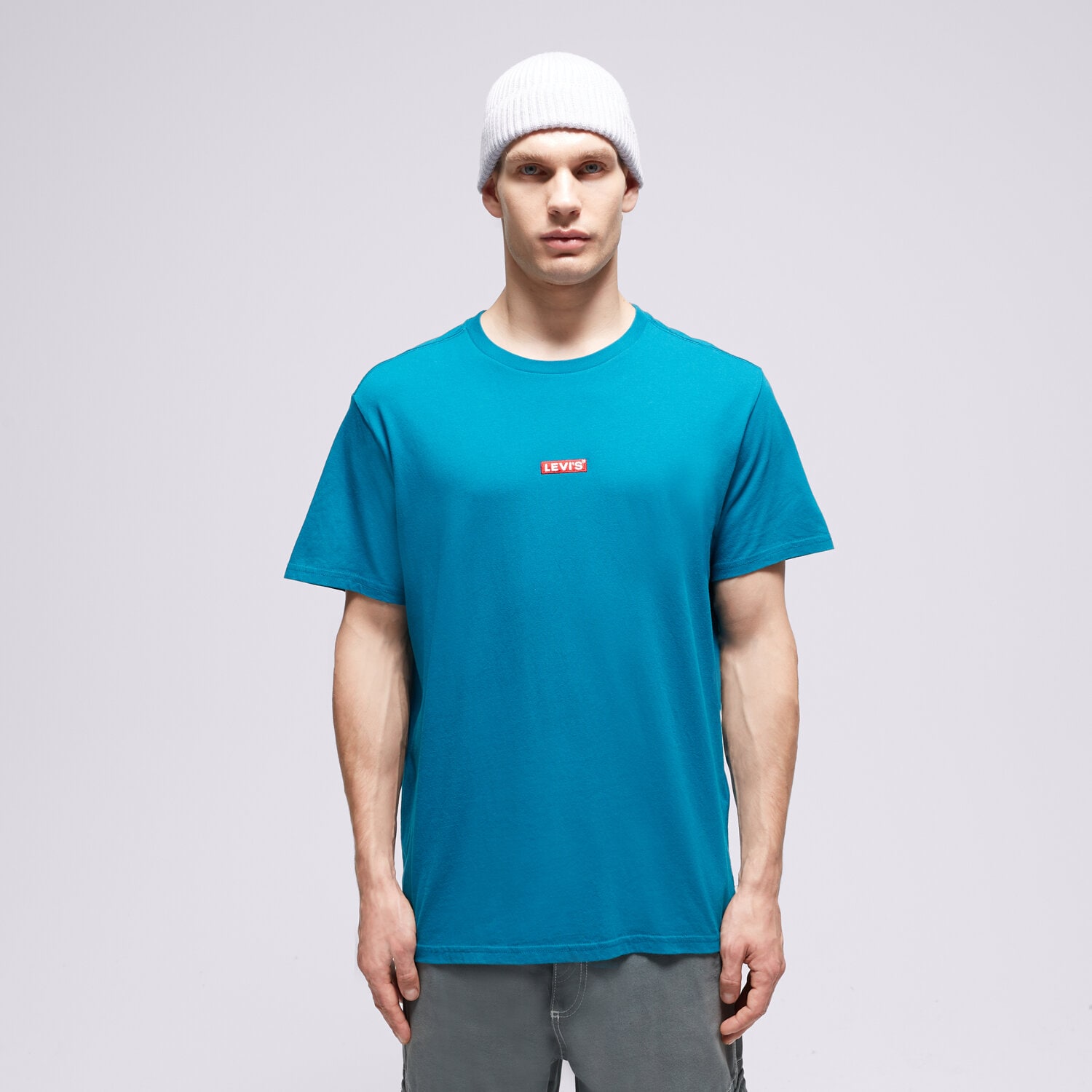 Koszulka, t-shirt sportowy męski LEVI'S T-SHIRT SS RELAXED BABY TAB 79554-0034 NIEBIESKI