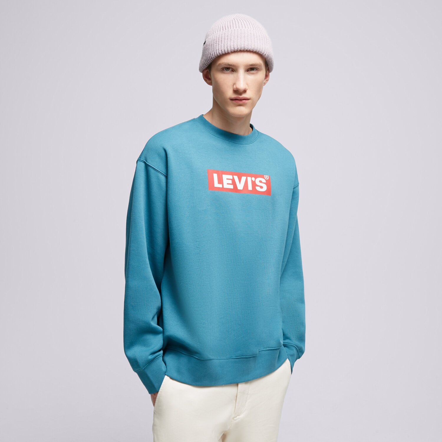 Bluza męska LEVI'S BLUZA RELAXD GRAPHIC CREW BLUES 38712-0208 NIEBIESKI