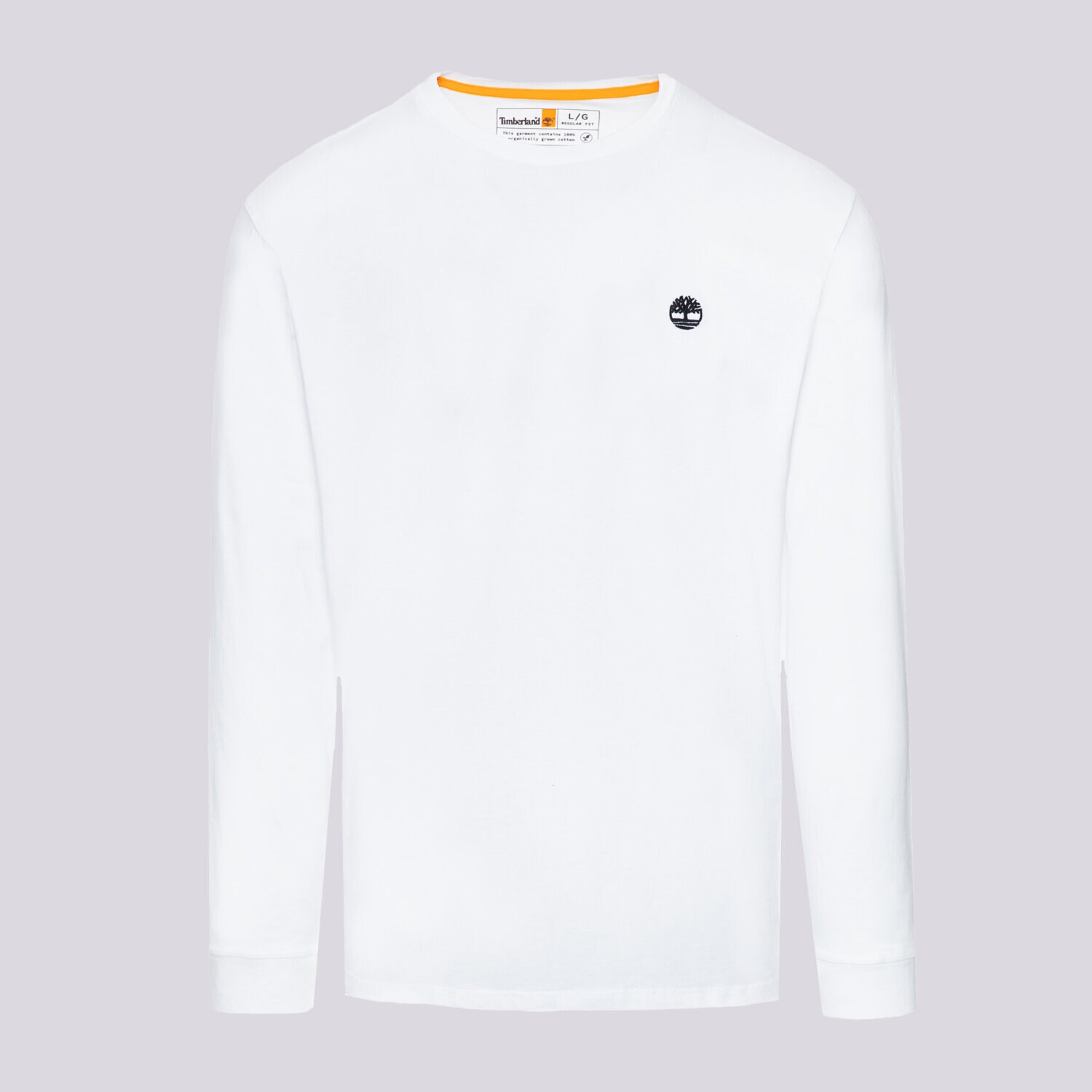 Koszulka, t-shirt sportowy męski TIMBERLAND T-SHIRT LS CHEST LOGO T WHITE TB0A2FQD1001 BIAŁY