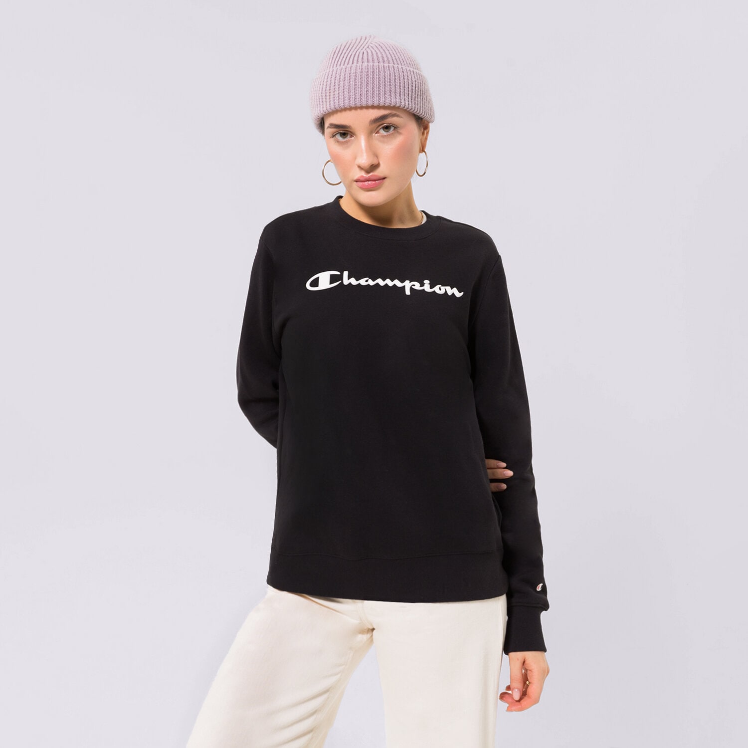 Bluza damska CHAMPION BLUZA CREWNECK SWEATSHIRT 115391KK001 CZARNY