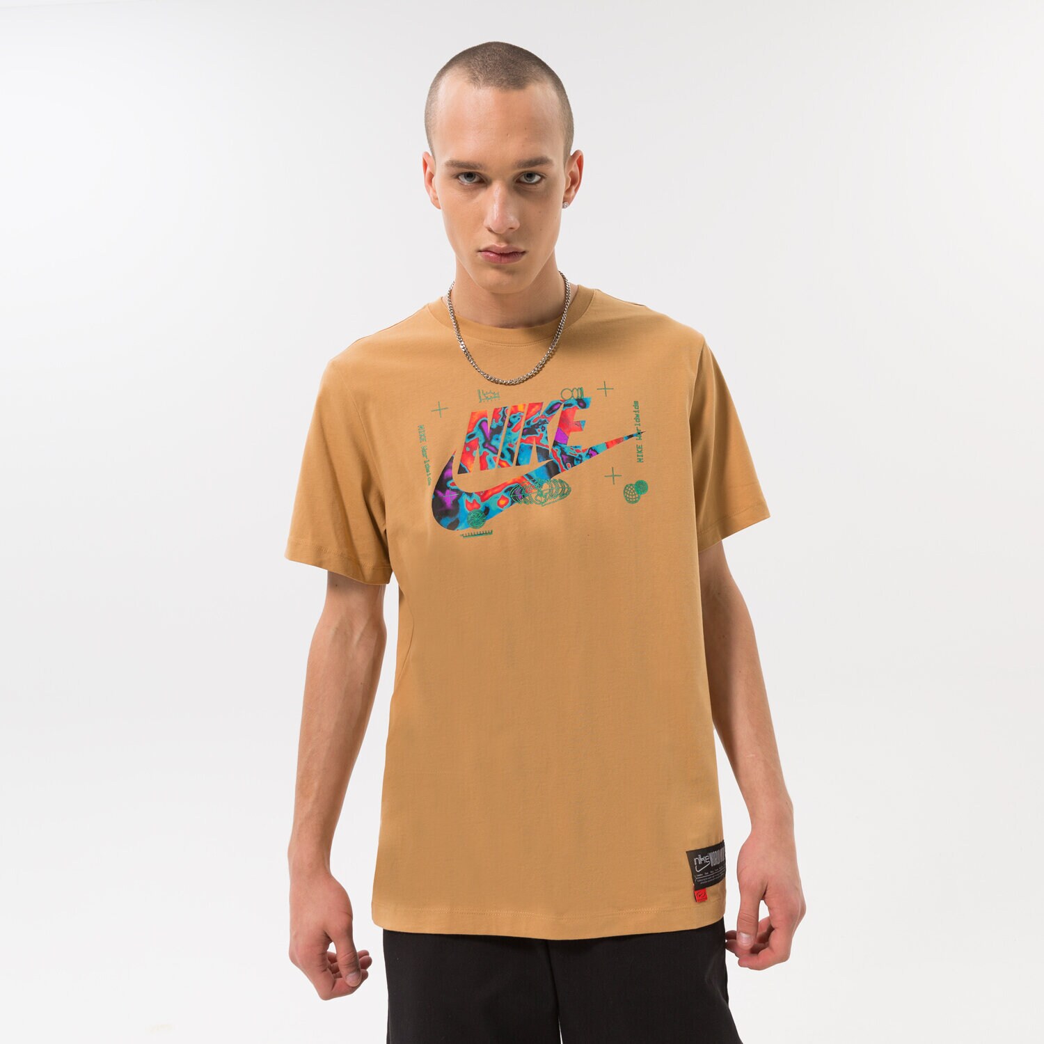 Koszulka, t-shirt sportowy męski NIKE T-SHIRT M NSW TEE SO PACK 2 HBR DX1057-722 ŻÓŁTY