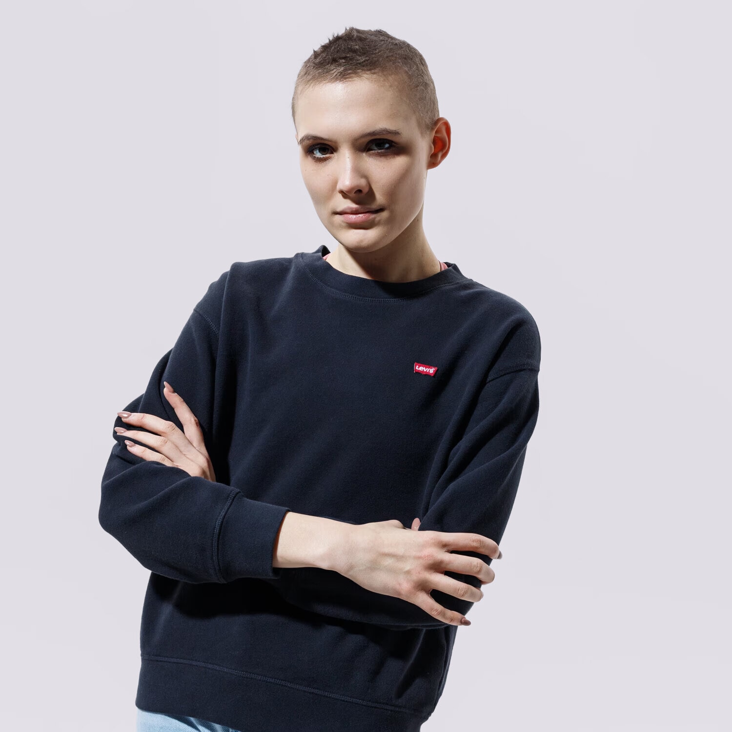 Bluza damska LEVI'S BLUZA STANDARD CREW 24688-0006 CZARNY