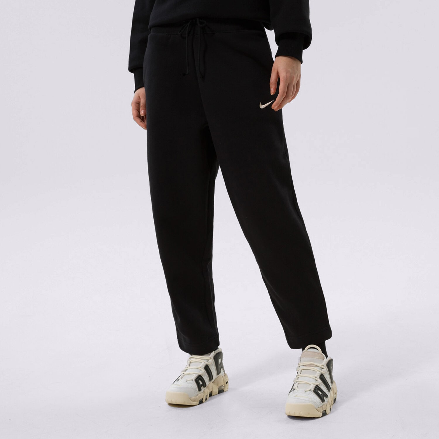 Spodnie sportowe damskie NIKE SPODNIE W NSW PHNX FLC HR PANT CURVE DQ5678-010 CZARNY