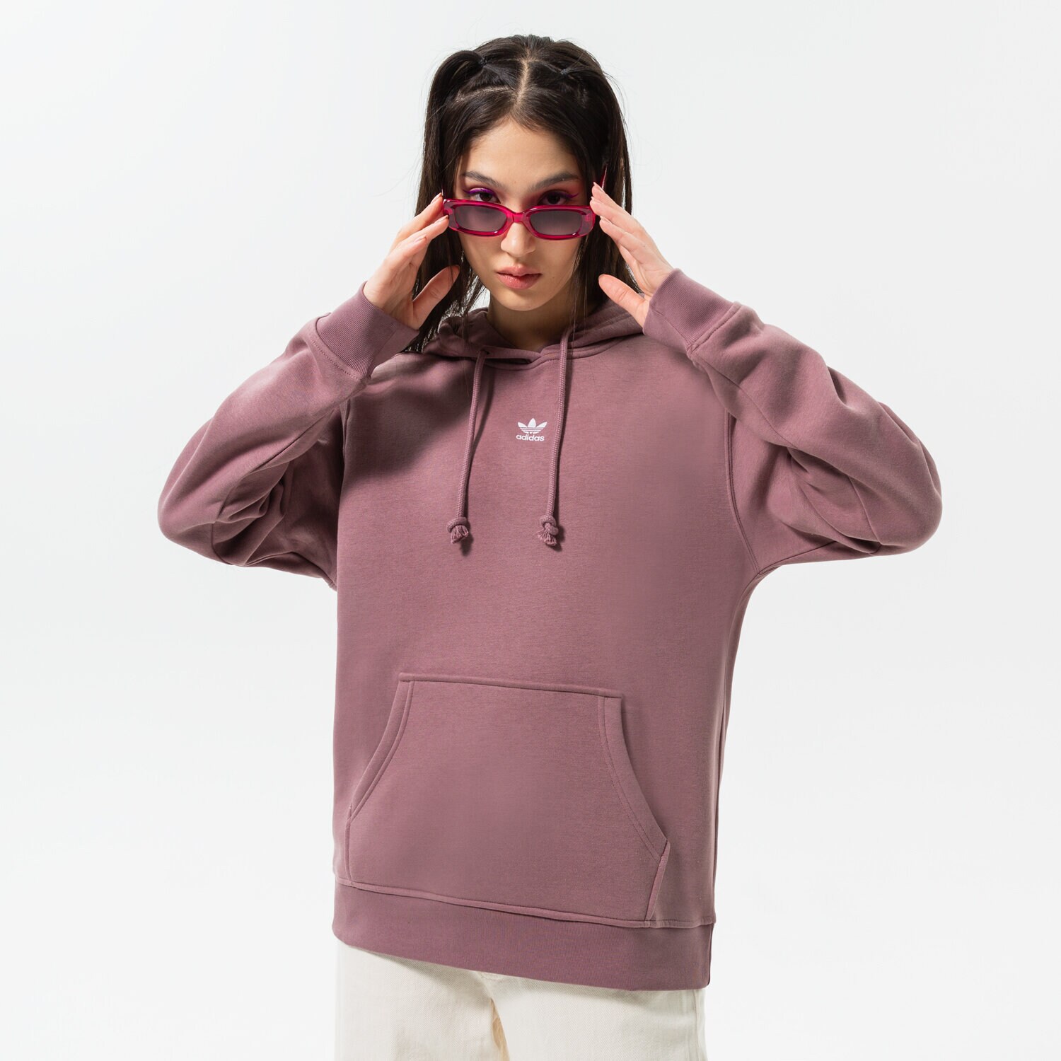 Bluza damska ADIDAS BLUZA Z KAPTUREM HOODIE HJ7858 RÓŻOWY