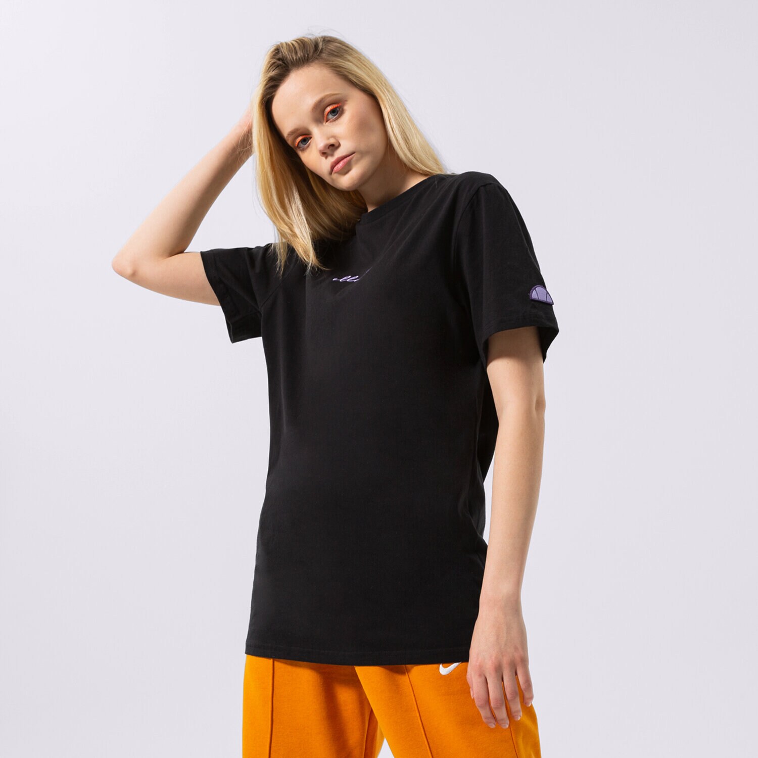 Koszulka, t-shirt damski ELLESSE T-SHIRT MIRESA TEE WSHD BLK SGM14160079 CZARNY