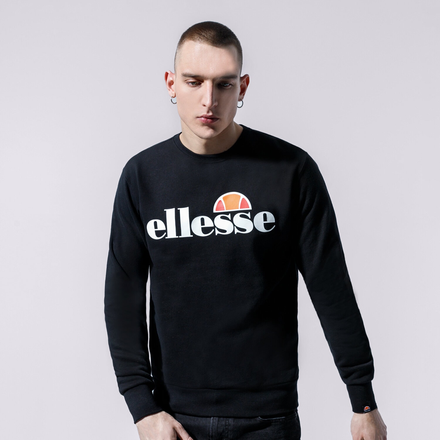 Bluza męska ELLESSE BLUZA SL SUCCISO BLK SHC07930011 CZARNY
