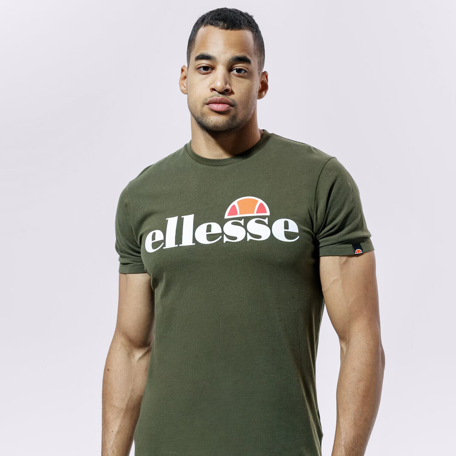 Koszulka, t-shirt sportowy męski ELLESSE T-SHIRT SL PRADO SHC07405506 KHAKI