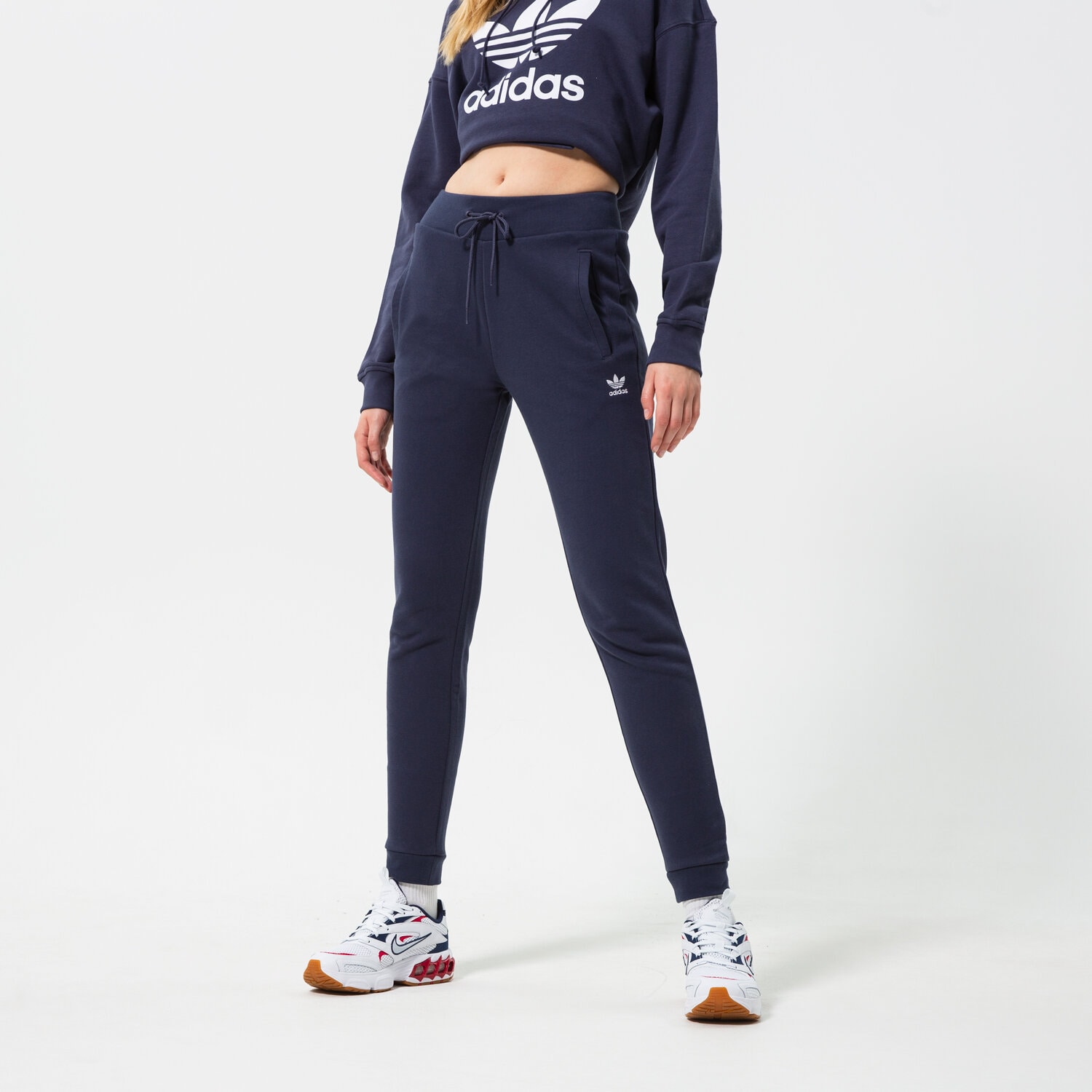 Spodnie sportowe damskie ADIDAS SPODNIE TRACK PANT HF7502 GRANATOWY