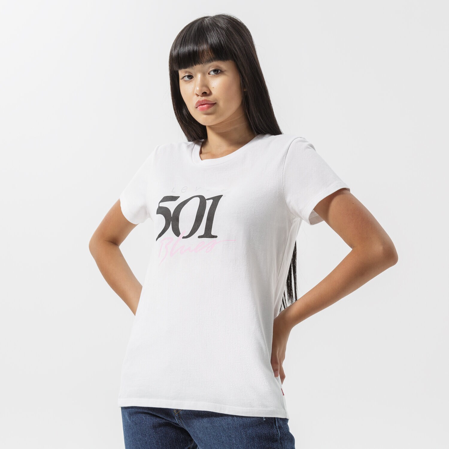 Koszulka, t-shirt damski LEVI'S T-SHIRT THE PERFECT TEE 17369-1921 BIAŁY