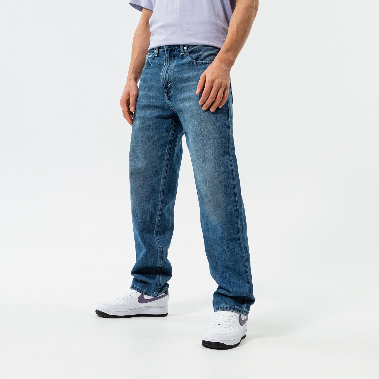 Spodnie sportowe męskie LEVI'S SPODNIE SILVERTAB LOOSE A3421-0004 GRANATOWY