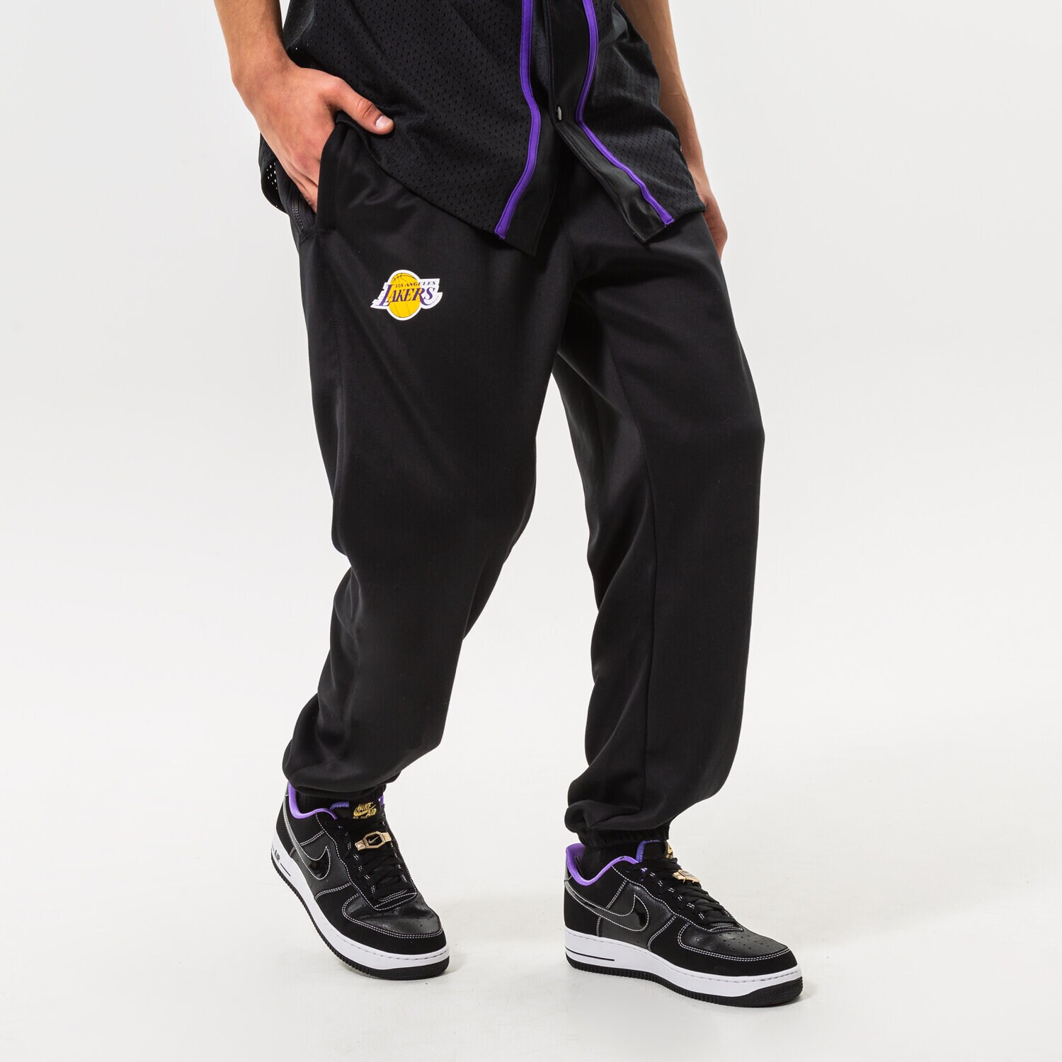 Spodnie sportowe męskie NIKE SPODNIE LAL M NK DF SPOTLIGHT PNT NBA DN4624-010 CZARNY