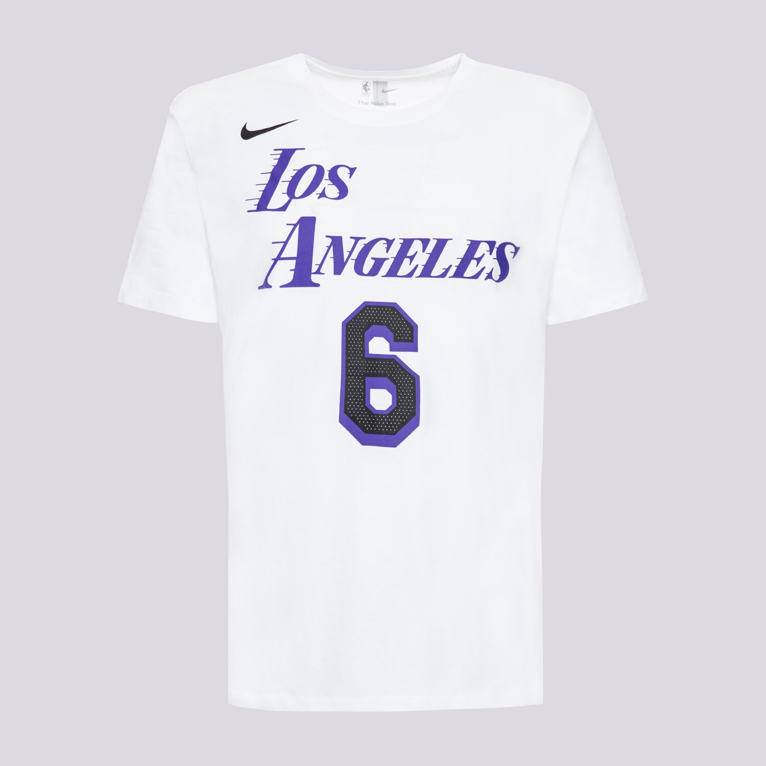 Koszulka, t-shirt sportowy męski NIKE T-SHIRT LAL M NK ES CE NN TEE NBA DV5993-100 BIAŁY