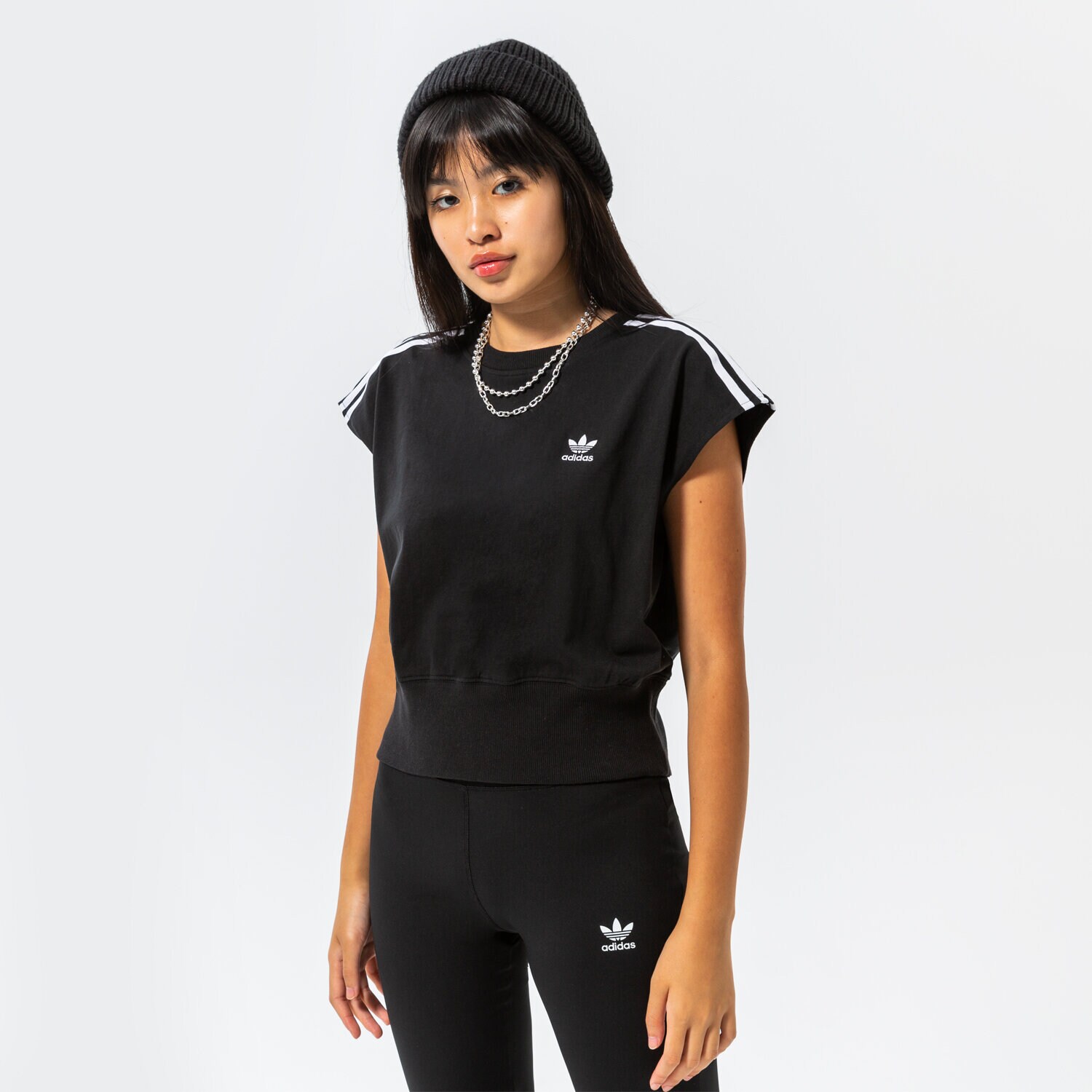 Koszulka, t-shirt damski ADIDAS T-SHIRT WAIST CINCH TEE HM2110 CZARNY