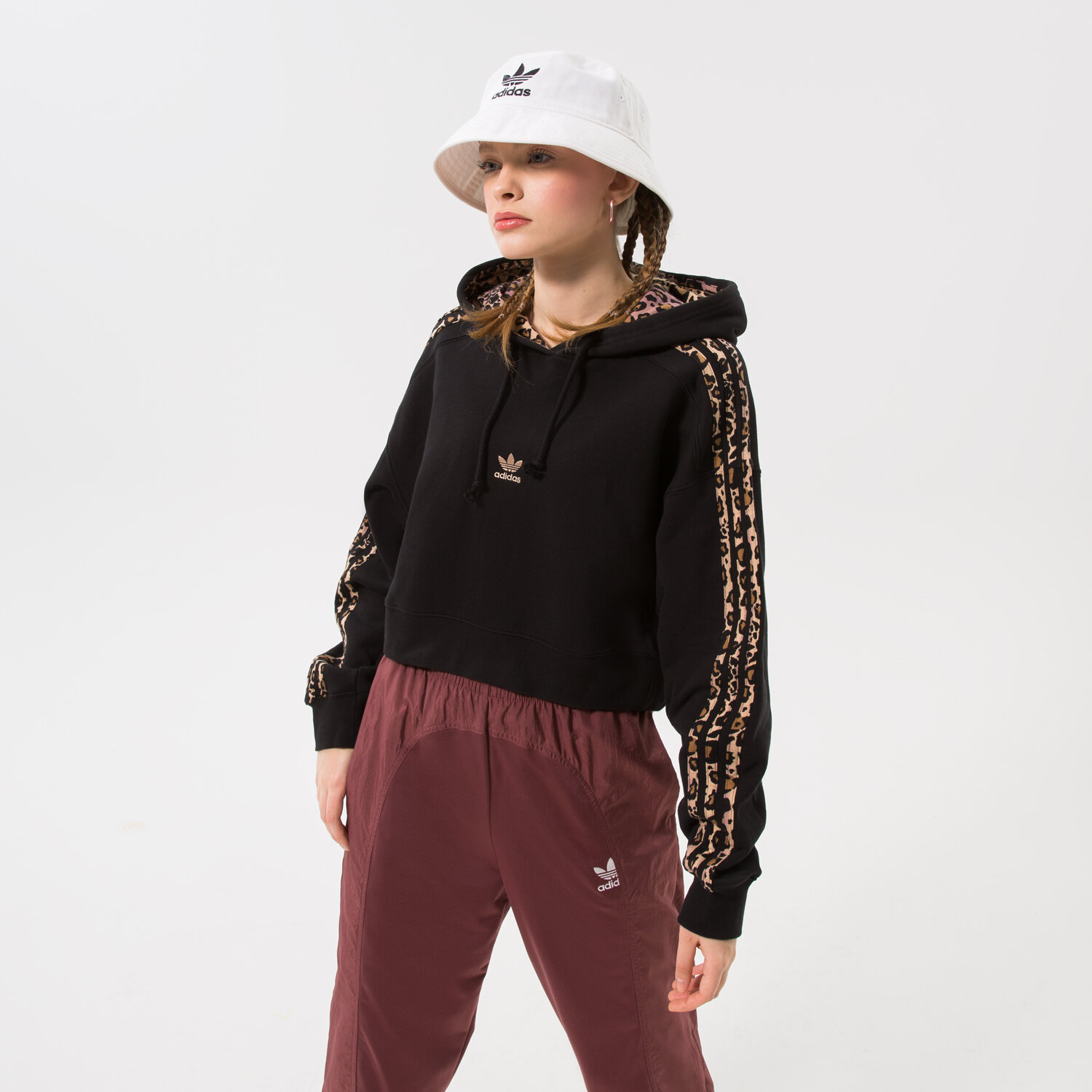 Bluza damska ADIDAS BLUZA HOODIE LOGO HK5184 CZARNY