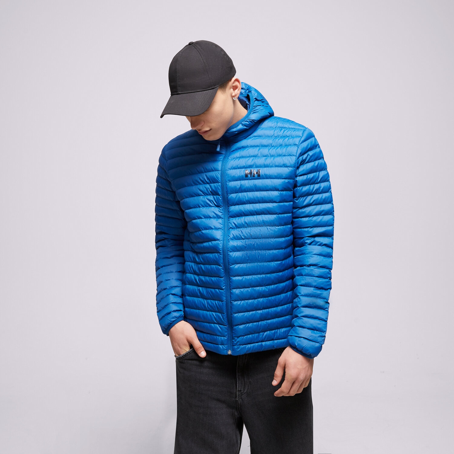 Kurtka zimowa męska HELLY HANSEN KURTKA PRZEJŚCIOWA SIRDAL HOODED INSULATOR 62989606 NIEBIESKI