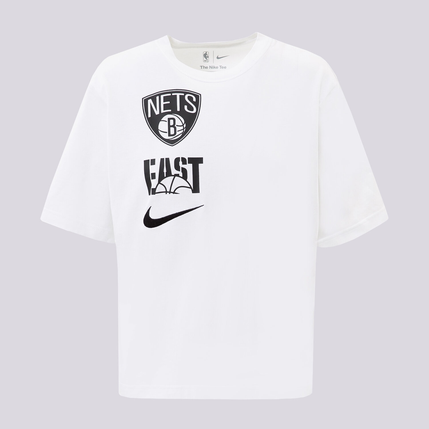 Koszulka, t-shirt damski NIKE T-SHIRT BKN W NK ES VS BOXY TEE NBA DZ0193-100 BIAŁY