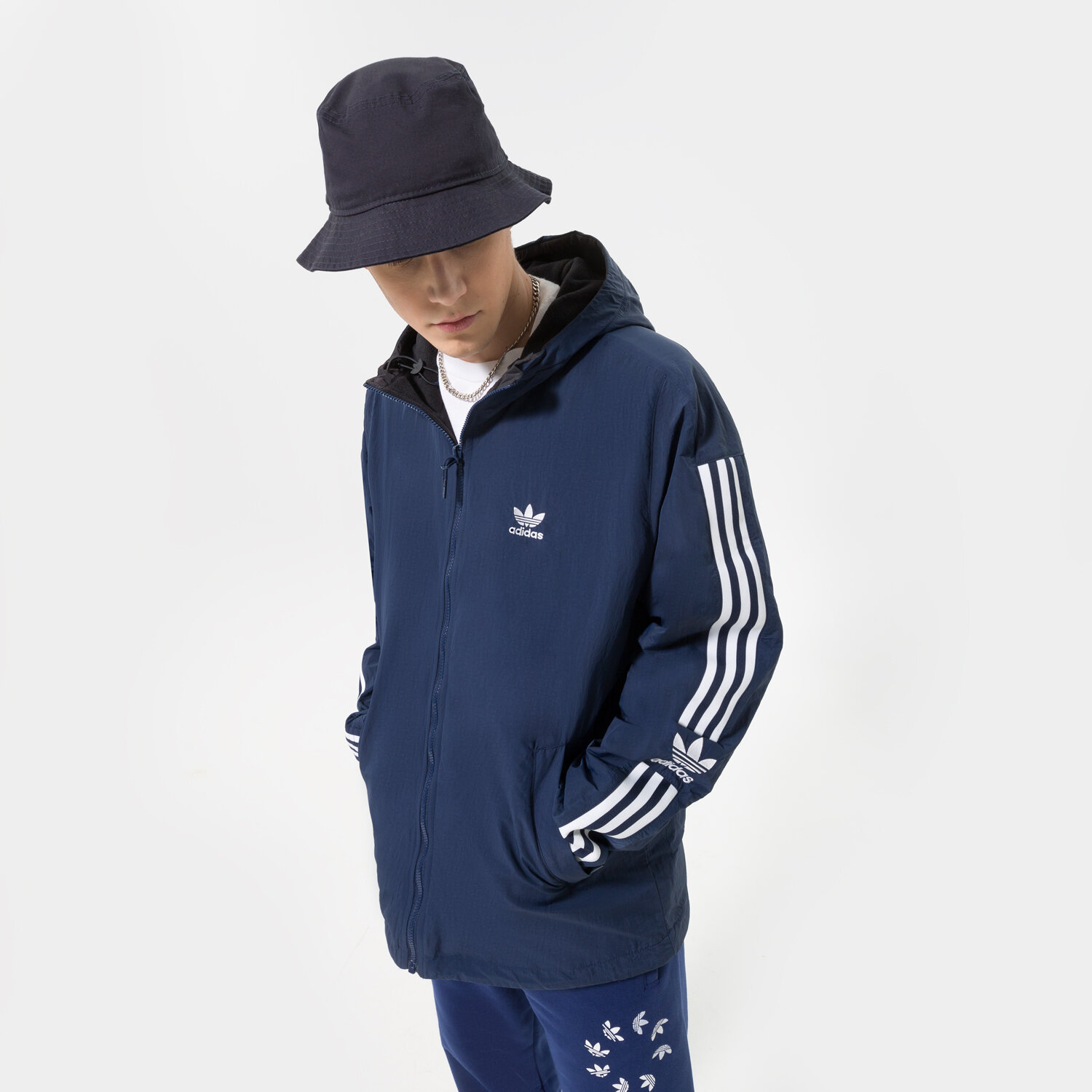Kurtka zimowa męska ADIDAS KURTKA ZIMOWA LOCK-UP PF JKT HL9188 NIEBIESKI