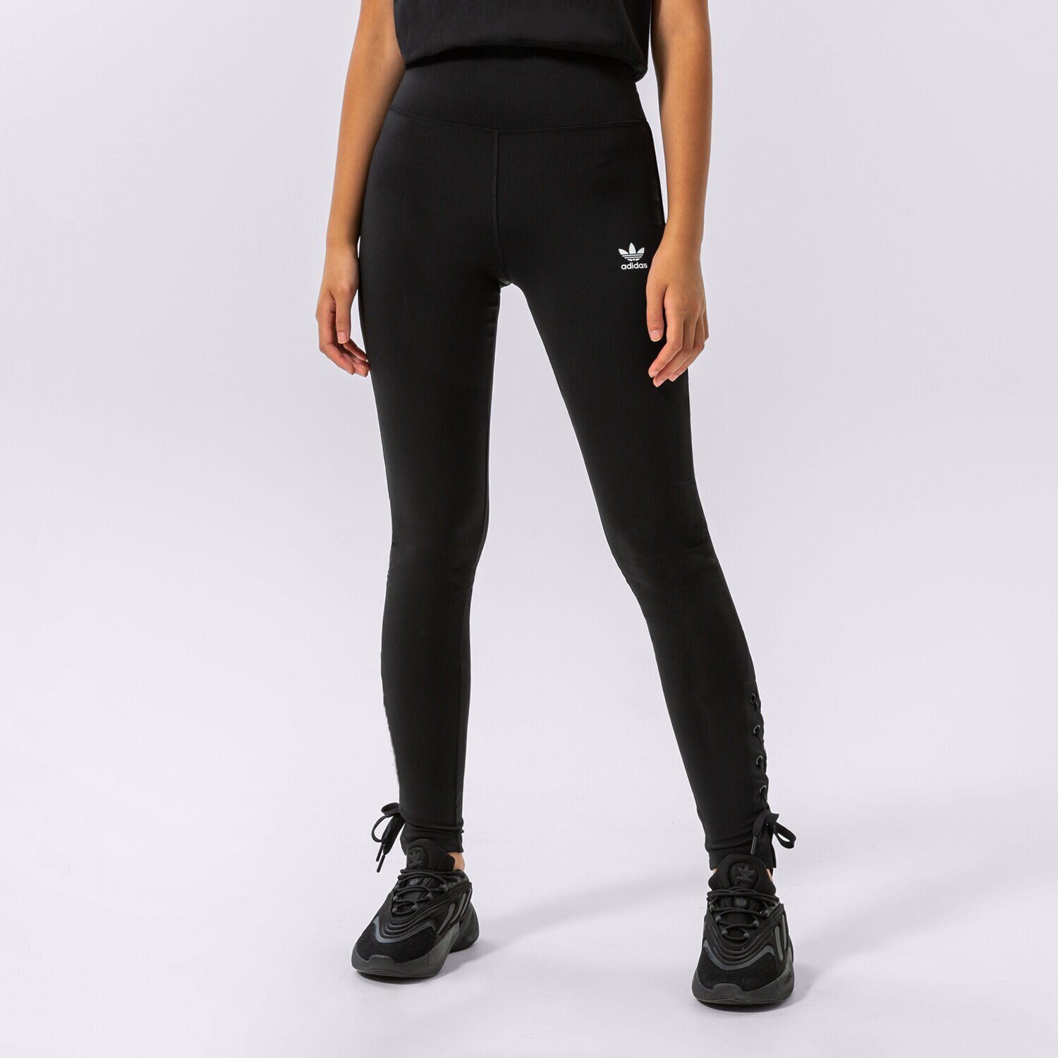 Spodnie sportowe damskie ADIDAS LEGGINGS HW LEGGINGS HK5077 CZARNY
