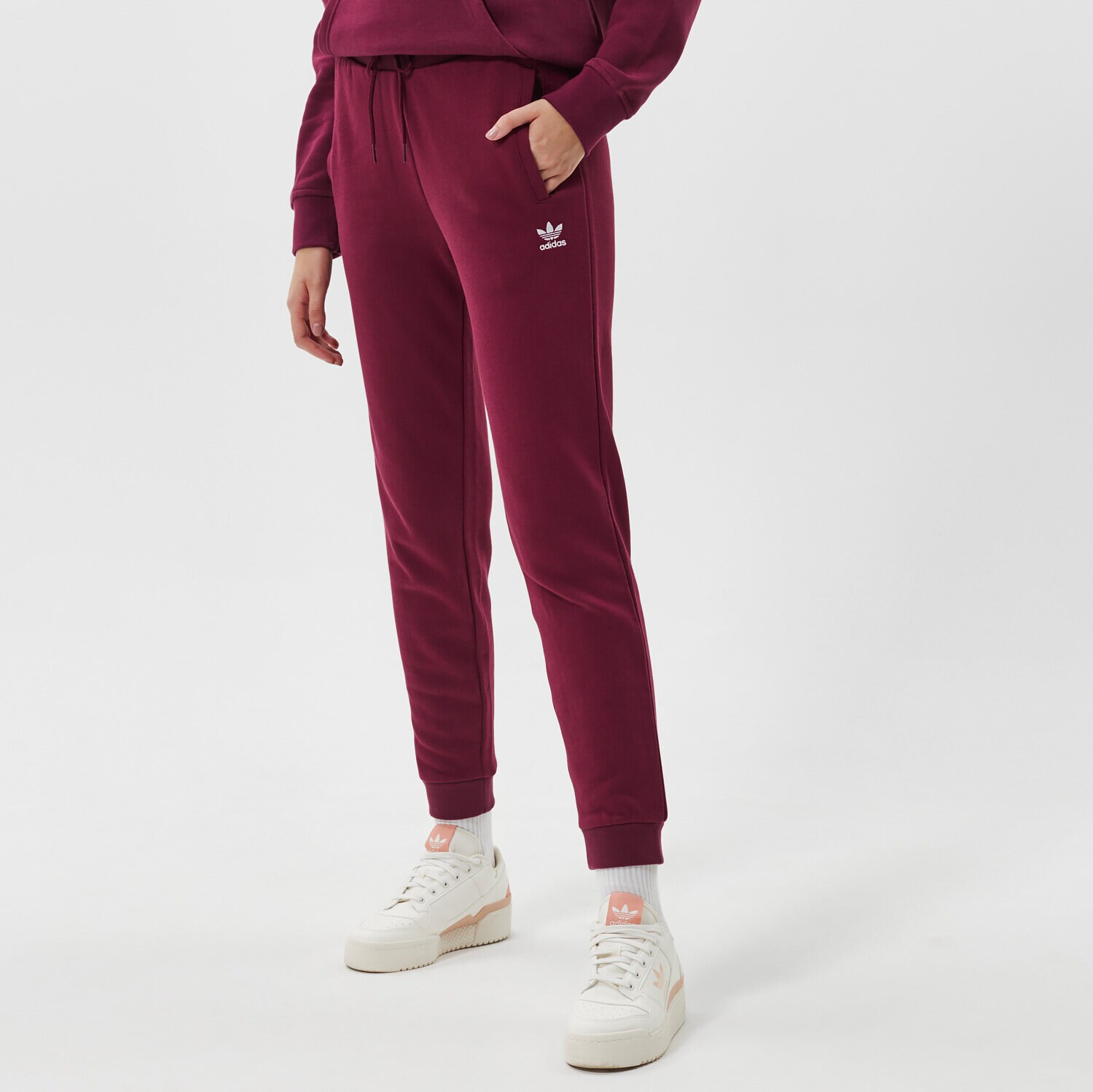 Spodnie sportowe damskie ADIDAS SPODNIE TRACK PANT H37879 BORDOWY