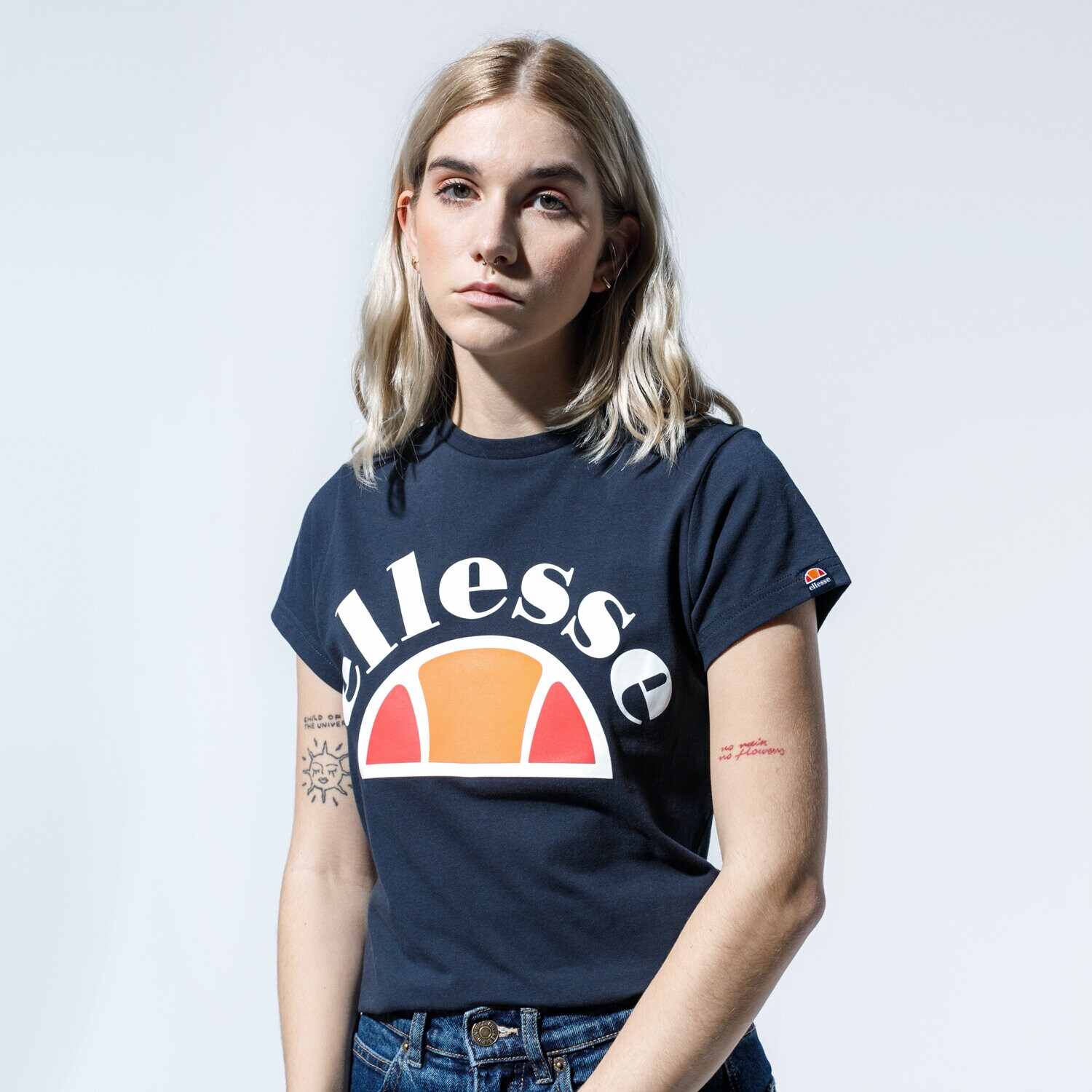 Koszulka, t-shirt damski ELLESSE T-SHIRT CINE SGE09978NAVY GRANATOWY